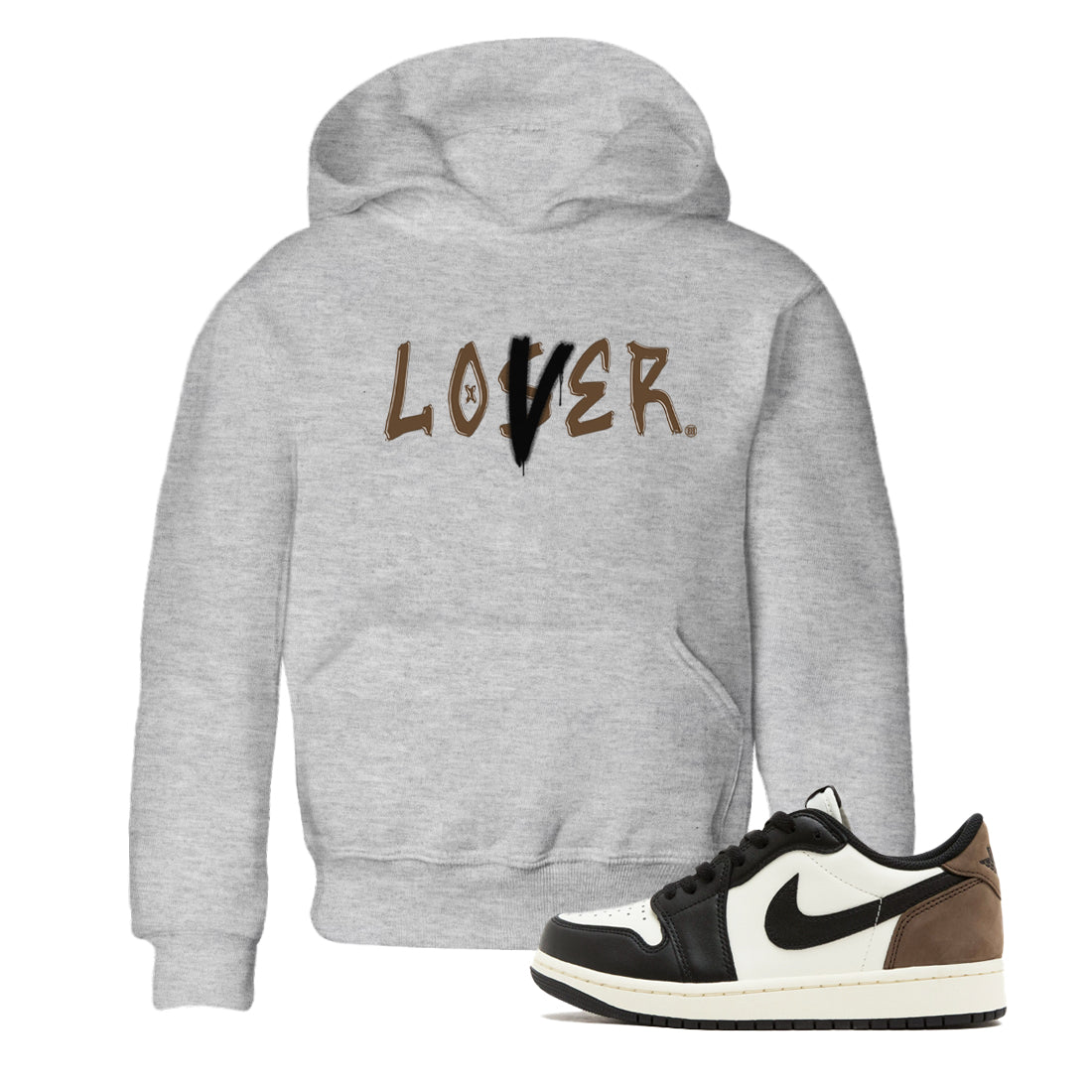Loser Lover snkmatch Tees Kids - Air Jordan 1 Mocha