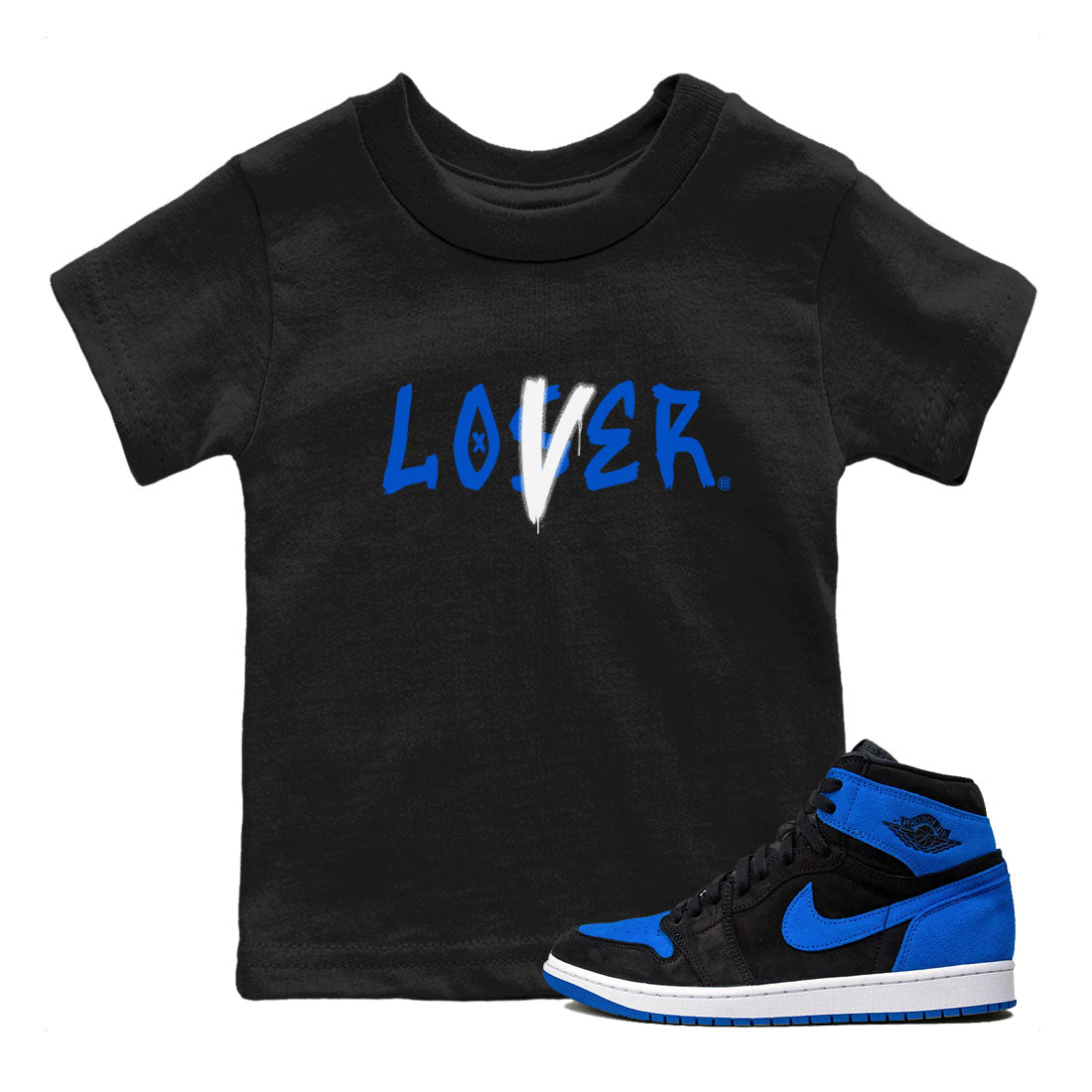 Loser Lover snkmatch Tee Kids - Air Jordan 1 Royal Reimagined