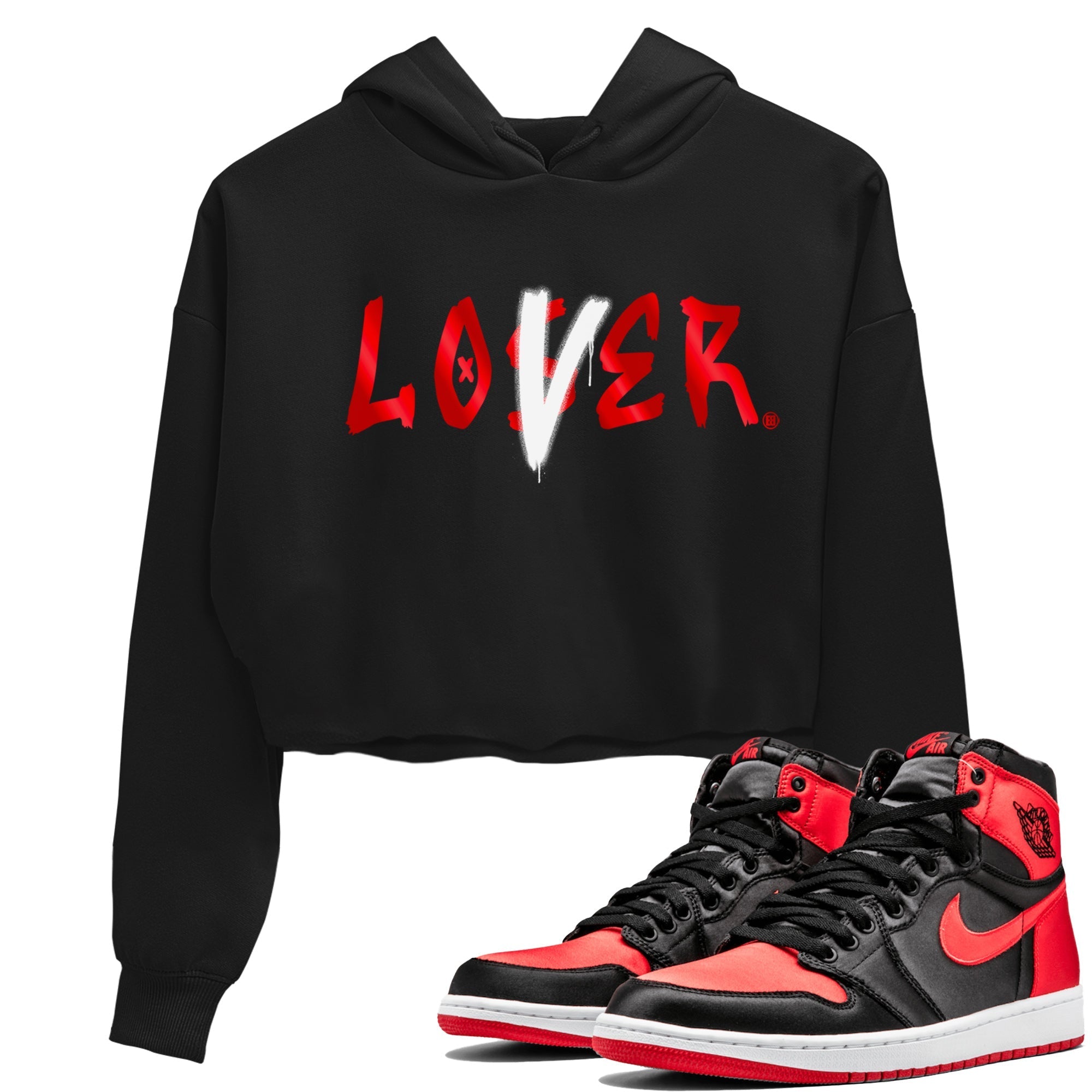 Loser Lover Women's Tops - Air Jordan 1 Satin Bred