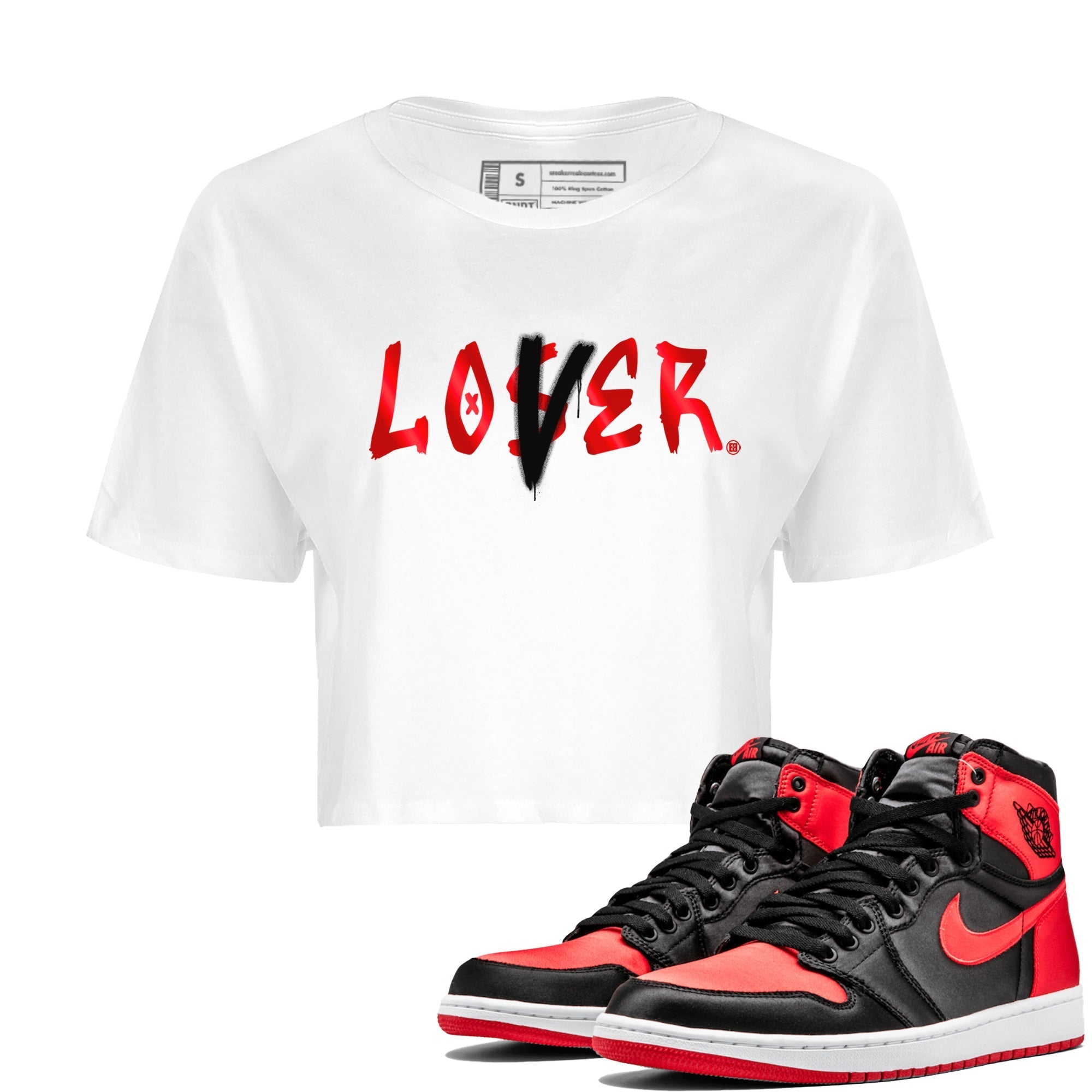 Loser Lover Women's Tops - Air Jordan 1 Satin Bred