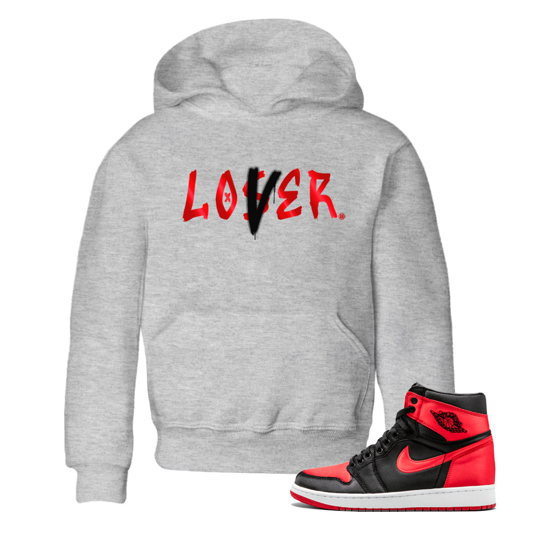 Loser Lover Kids Tops - Air Jordan 1 Satin Bred