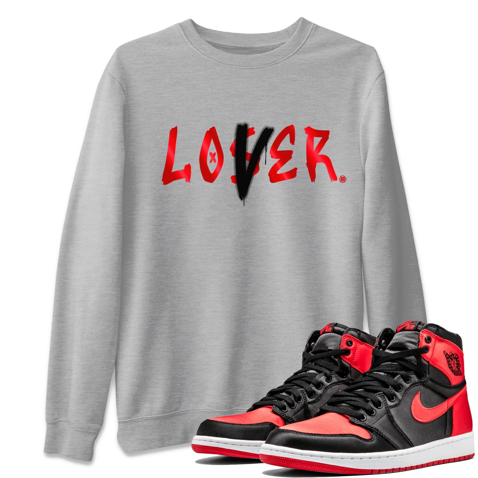 Loser Lover Unisex Tops - Air Jordan 1 Satin Bred