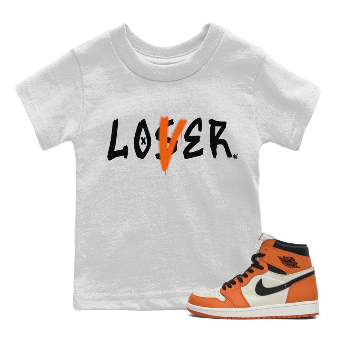Loser Lover Kids Tops - Air Jordan 1 Shattered Backboard Away
