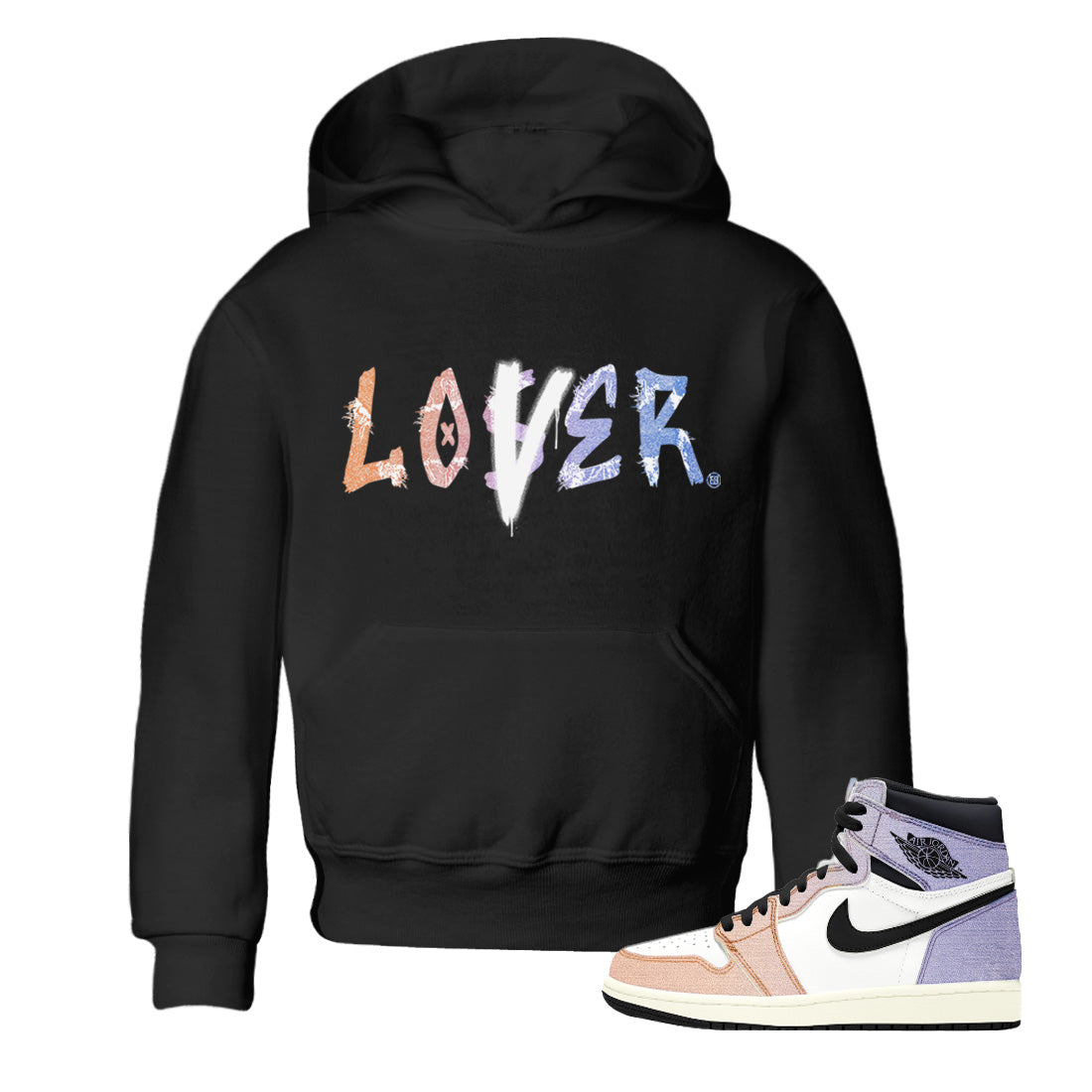 Loser Lover Kids Tops - Air Jordan 1 Skyline