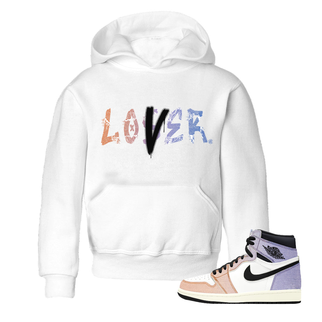 Loser Lover Kids Tops - Air Jordan 1 Skyline