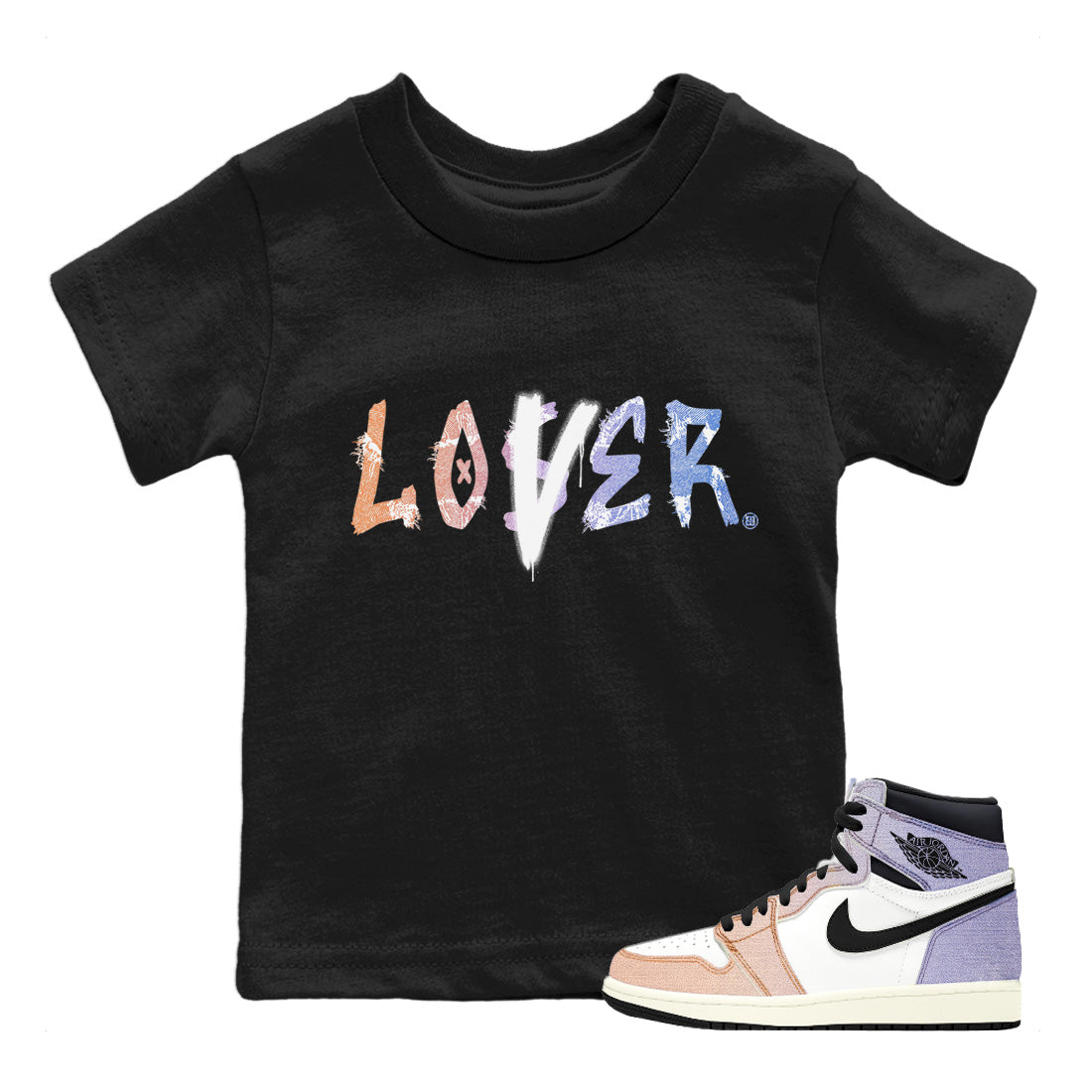 Loser Lover Kids Tops - Air Jordan 1 Skyline