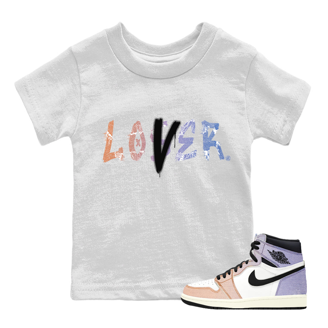 Loser Lover Kids Tops - Air Jordan 1 Skyline