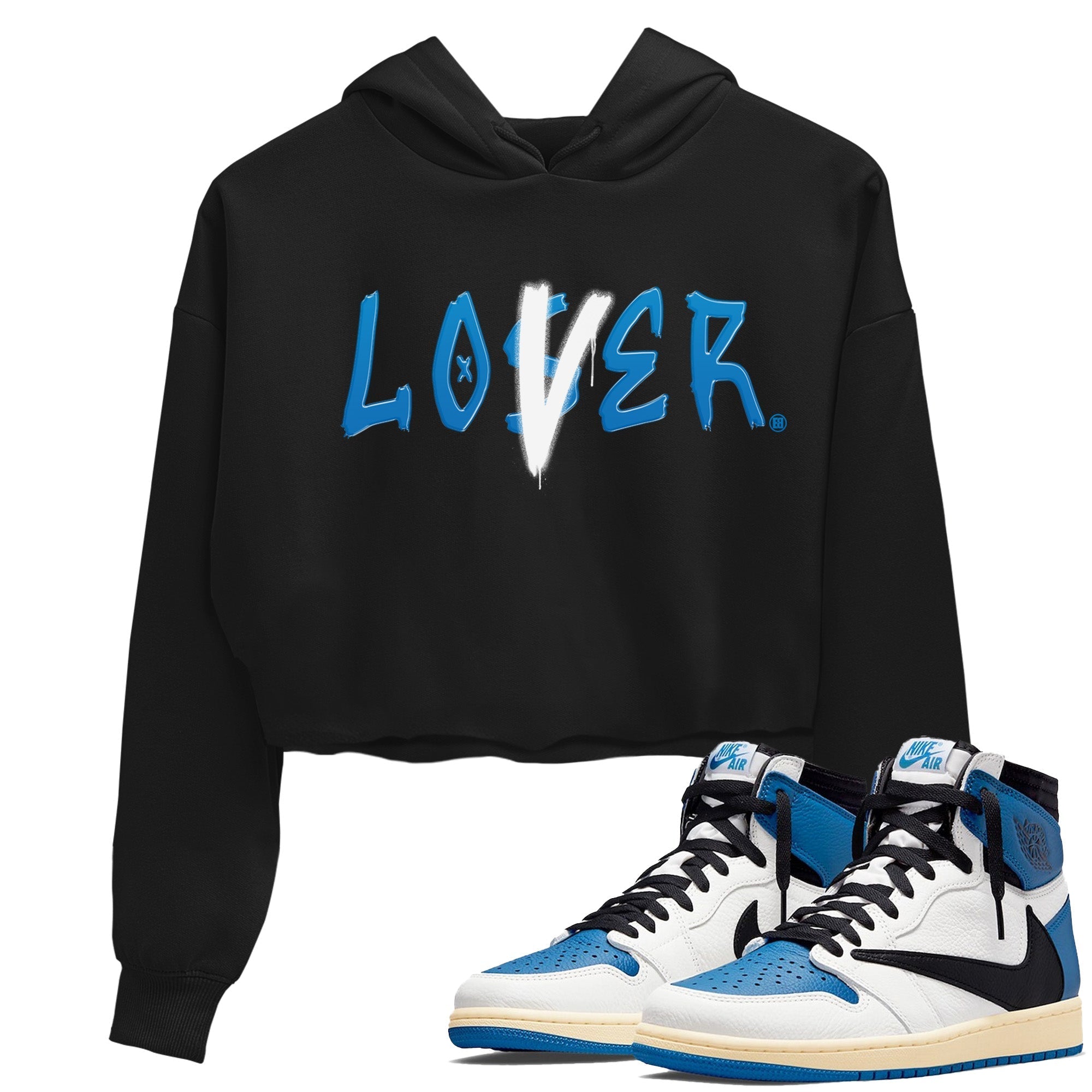Loser Lover Women's Tops - Air Jordan 1 Travis Scott Fragment