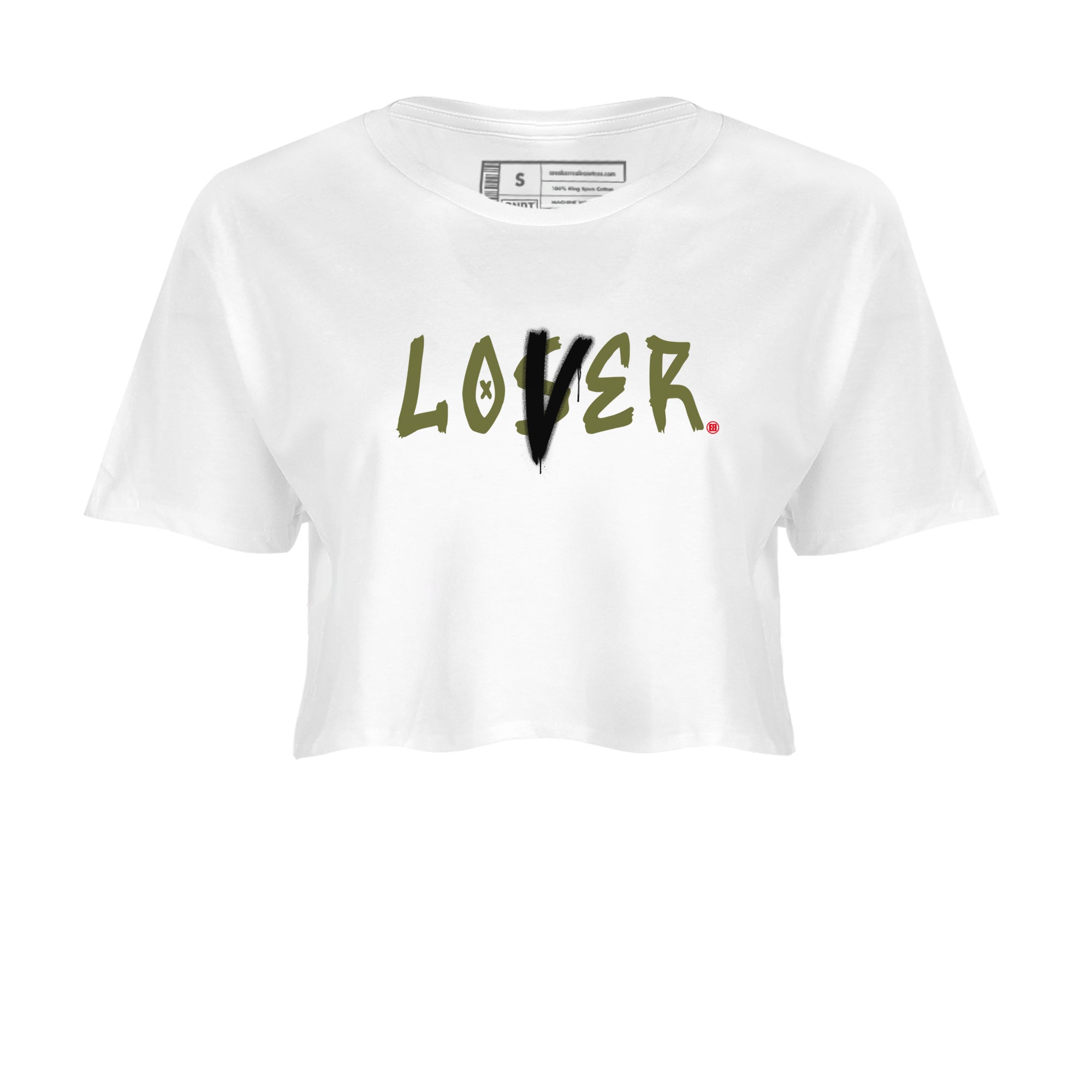 Loser Lover snkmatch Women's Top - Air Jordan 1 Travis Scott Medium Olive