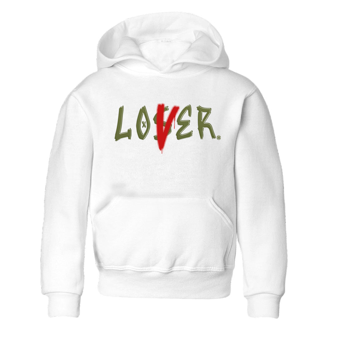 Loser Lover Kids Tops - Air Jordan 1 Travis Scott Olive