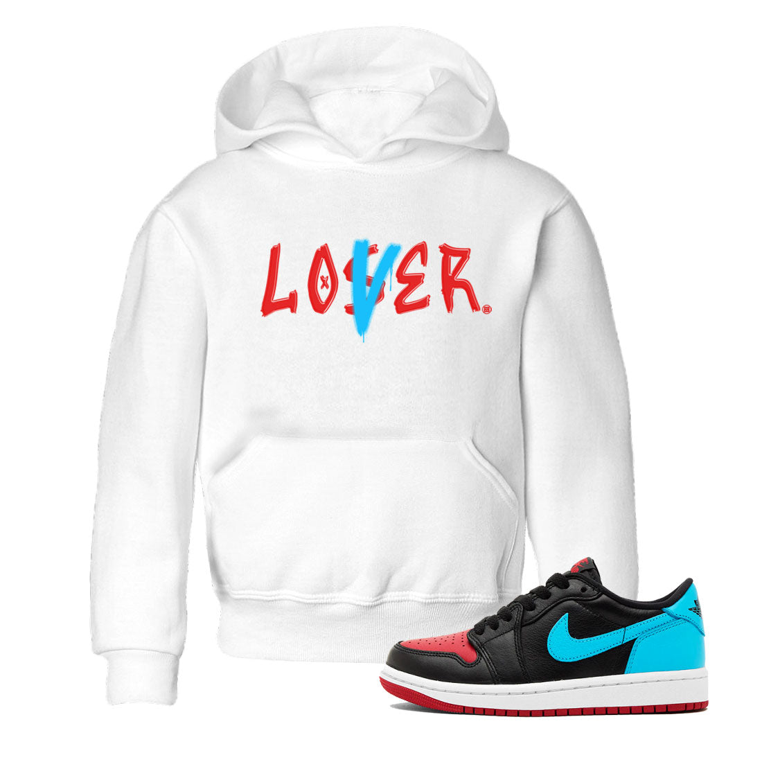Loser Lover Kids Tops - Air Jordan 1 UNC to Chicago