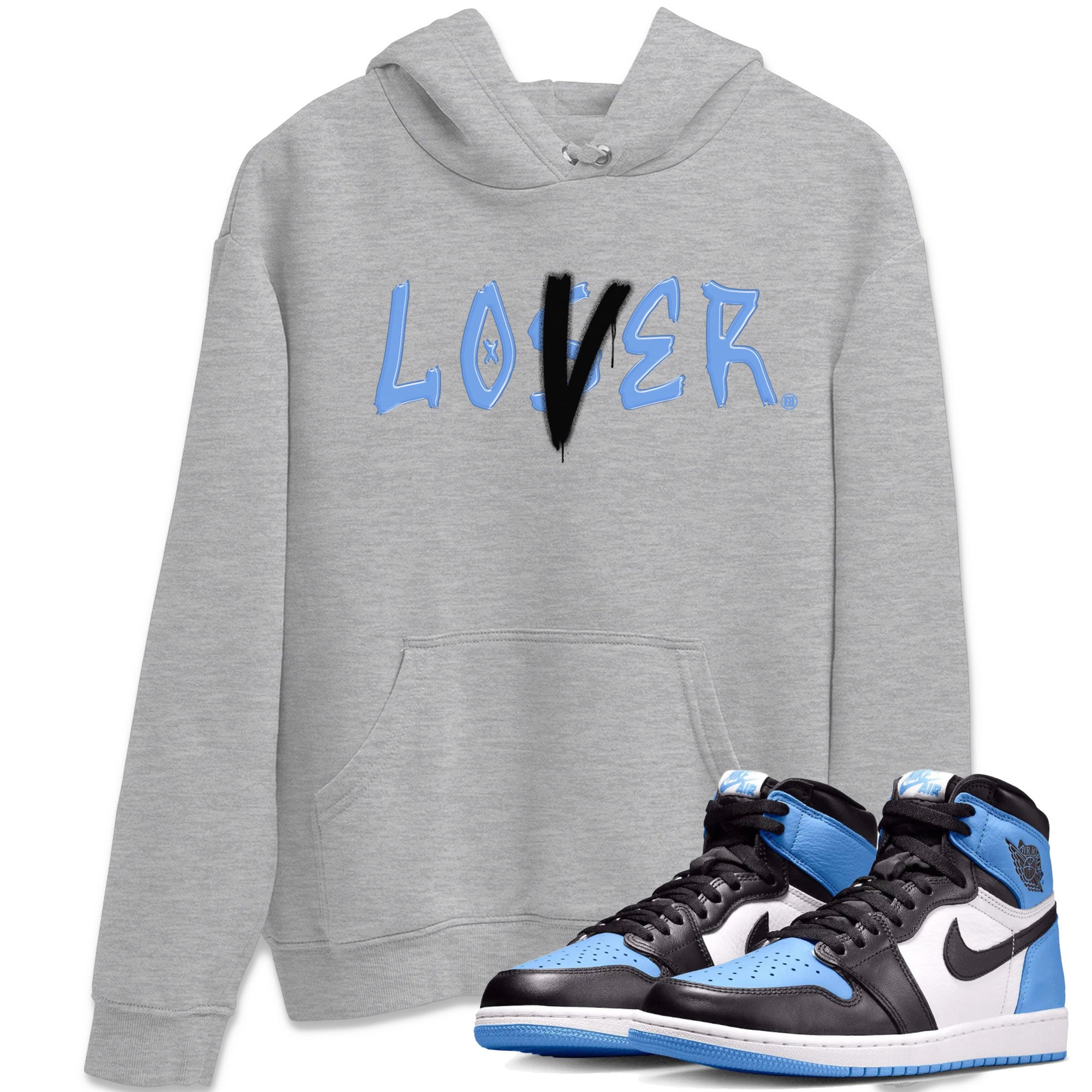 Loser Lover snkmatch Tee - Air Jordan 1 UNC Toe