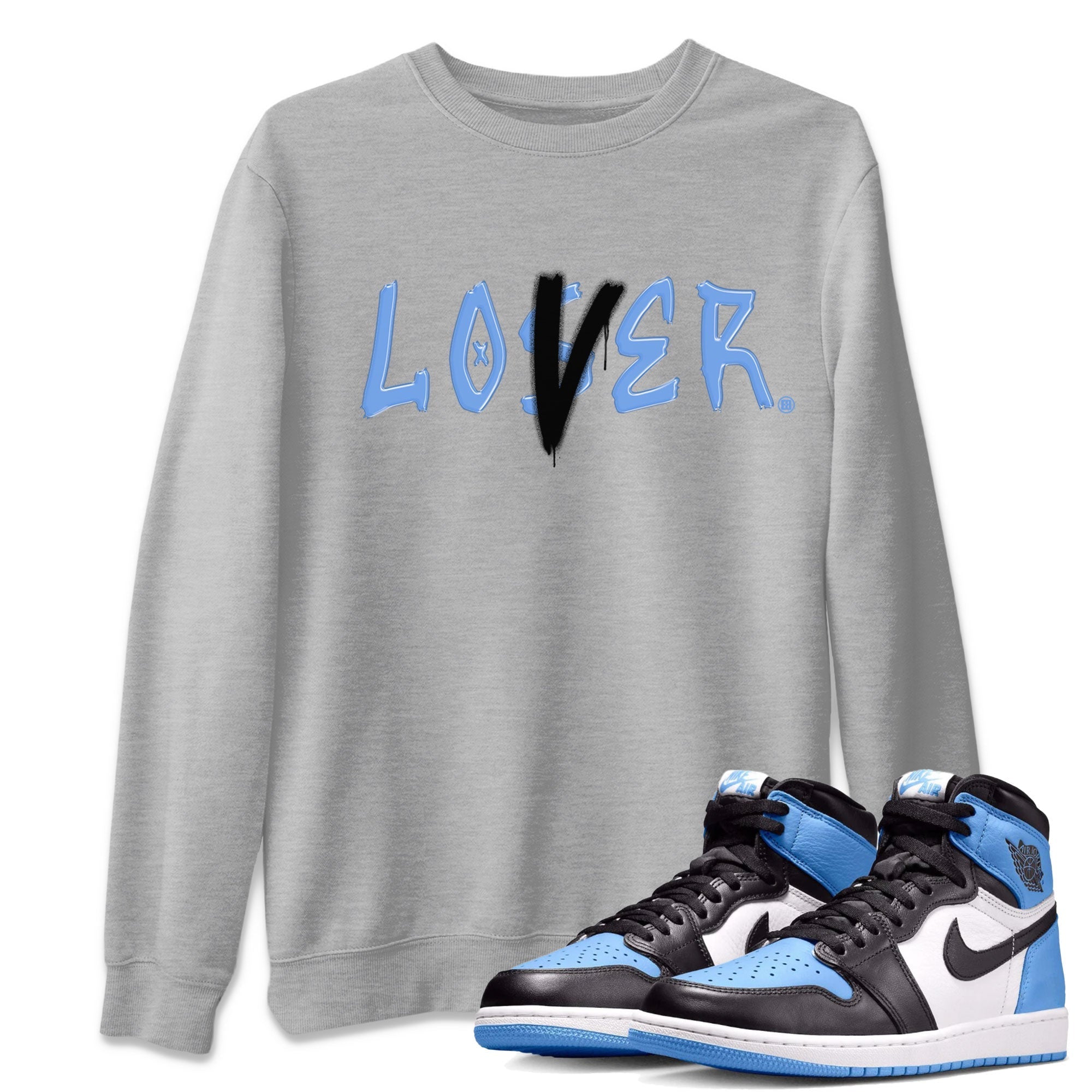 Loser Lover snkmatch Tee - Air Jordan 1 UNC Toe
