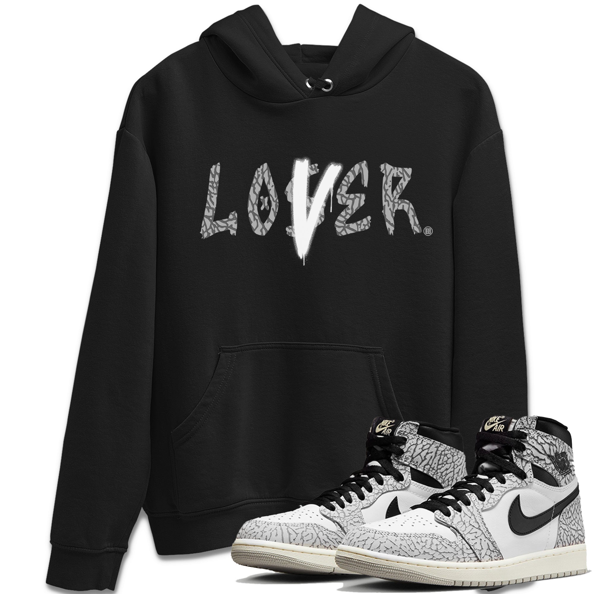 Loser Lover Unisex Tops - Air Jordan 1 White Cement