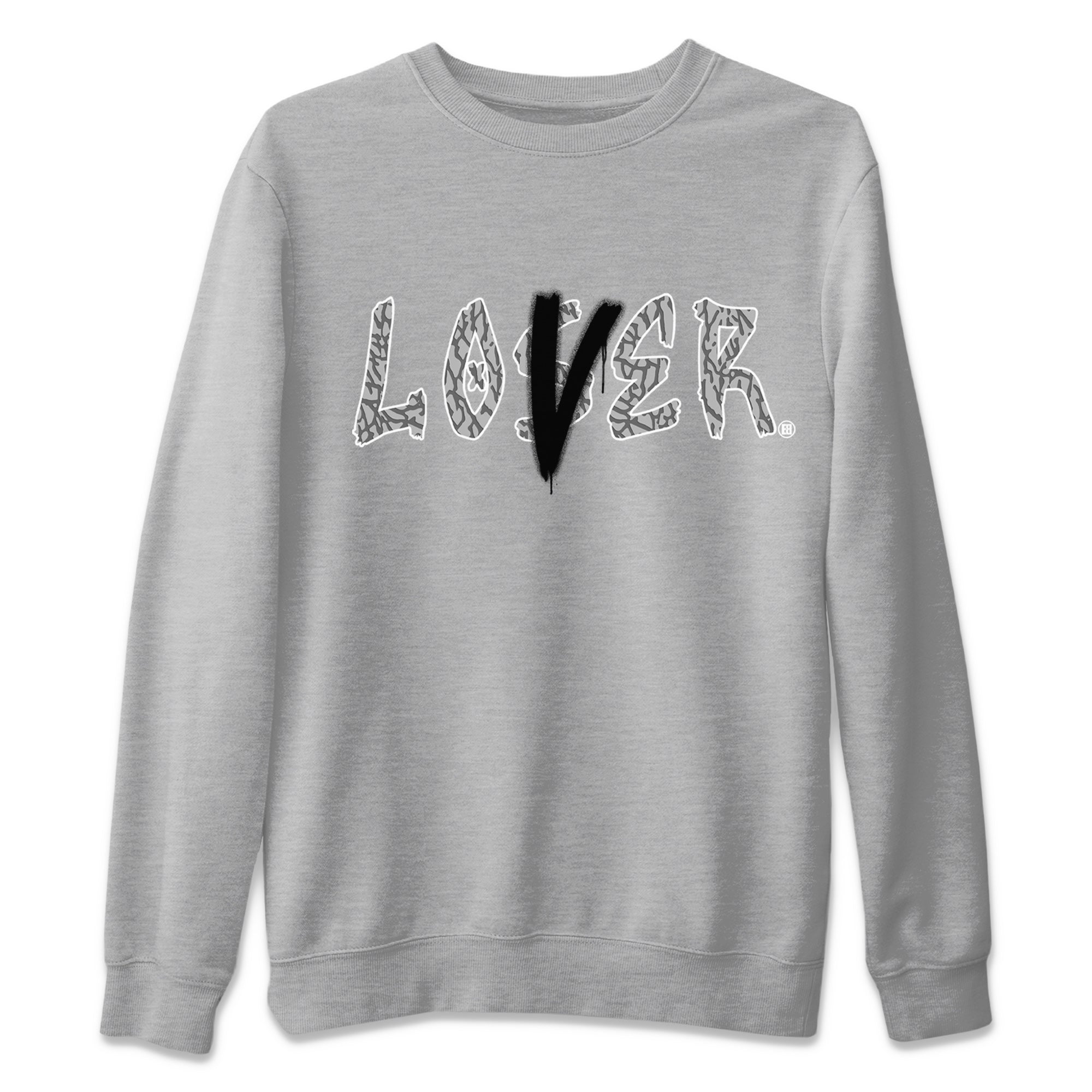 Loser Lover Unisex Tops - Air Jordan 1 White Cement