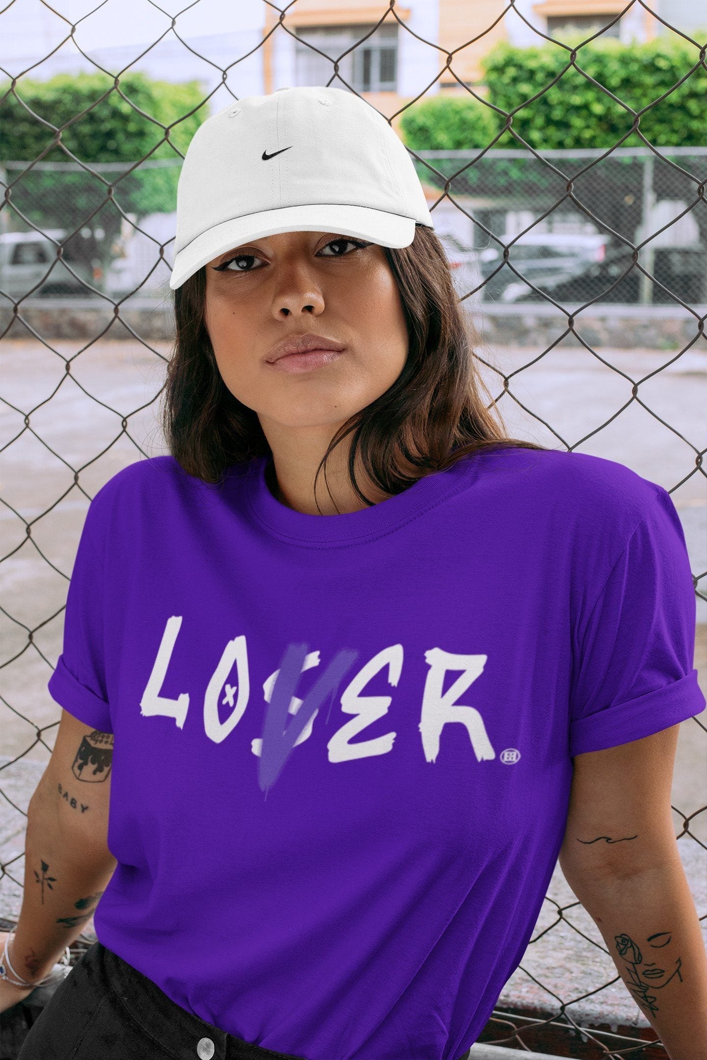 Loser Lover Unisex Tops - Air Jordan 1 WMNS Court Purple