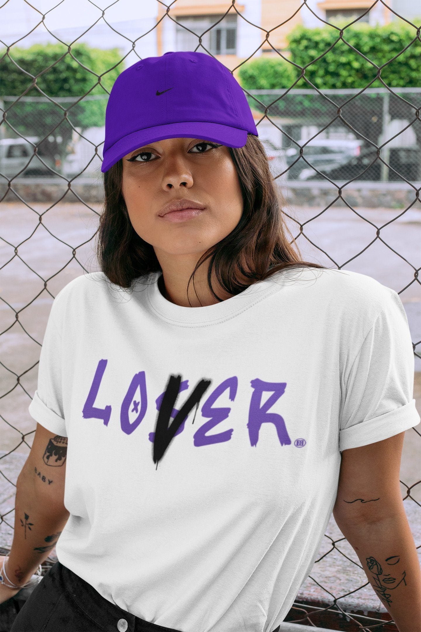 Loser Lover Unisex Tops - Air Jordan 1 WMNS Court Purple
