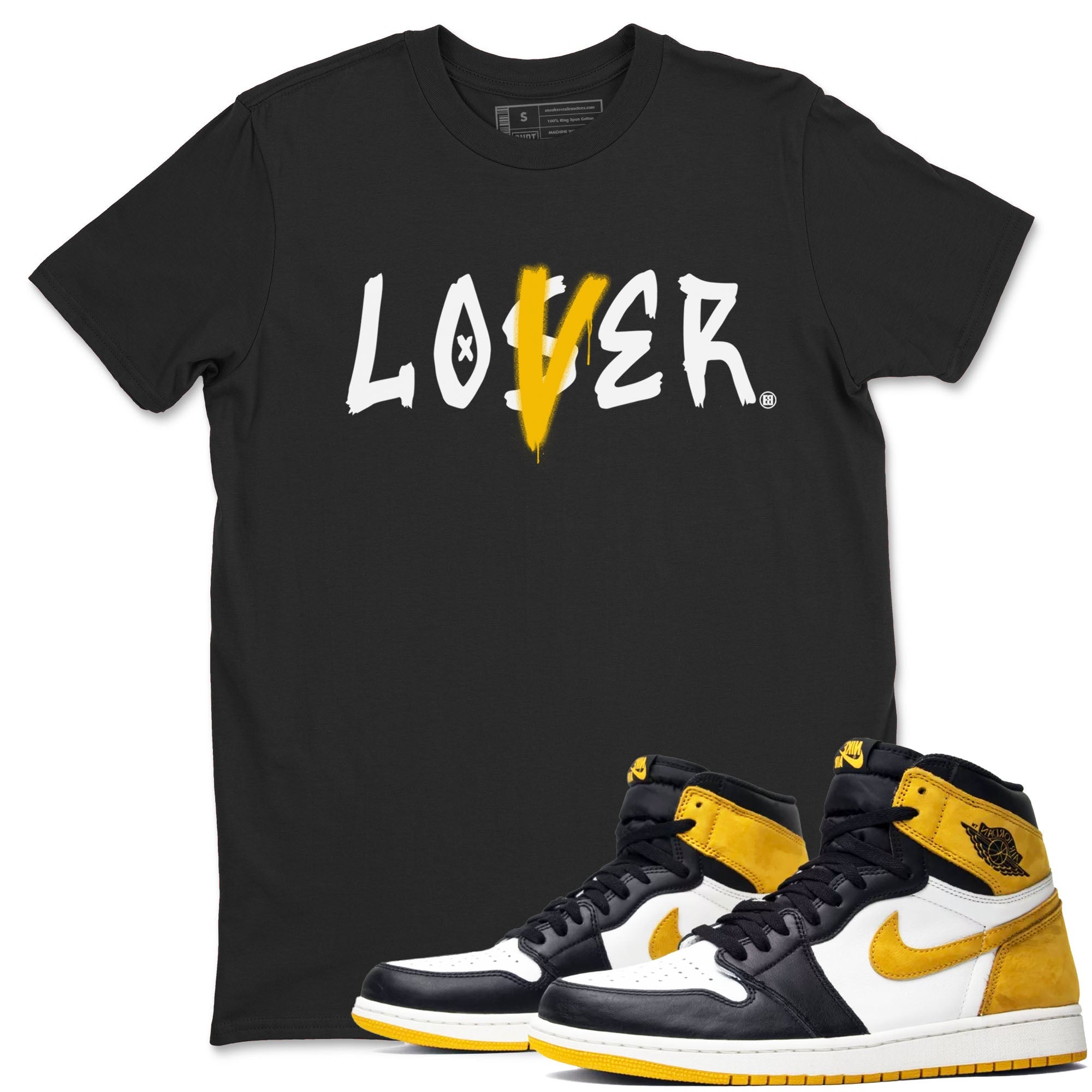 Loser Lover snkmatch Tees - Air Jordan 1 Yellow Ochre