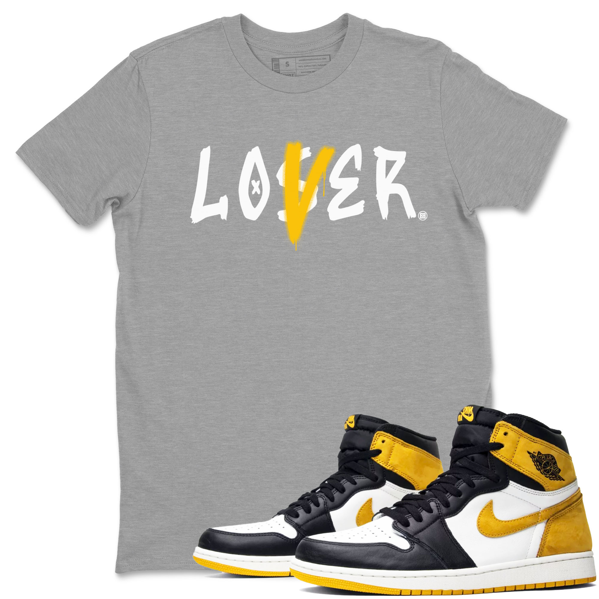 Loser Lover snkmatch Tees - Air Jordan 1 Yellow Ochre