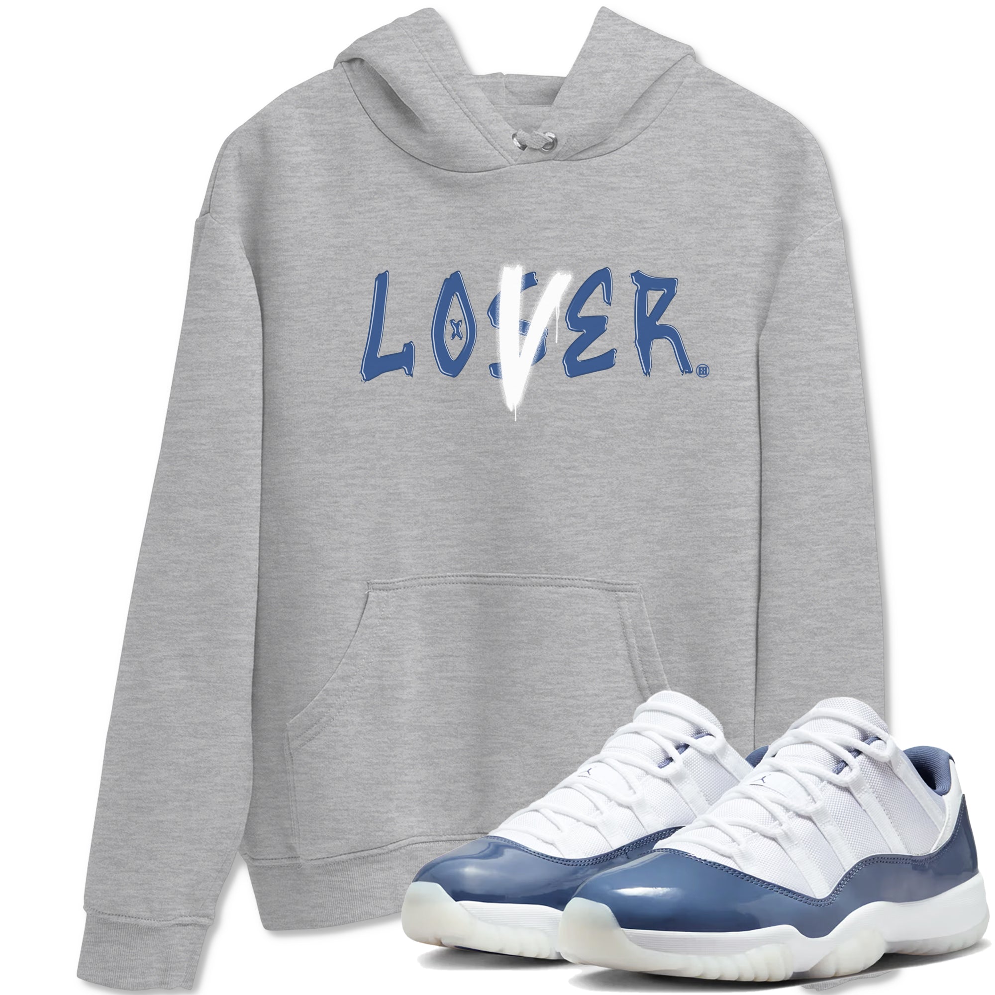 Loser Lover snkmatch Tees - Air Jordan 11 Diffused Blue