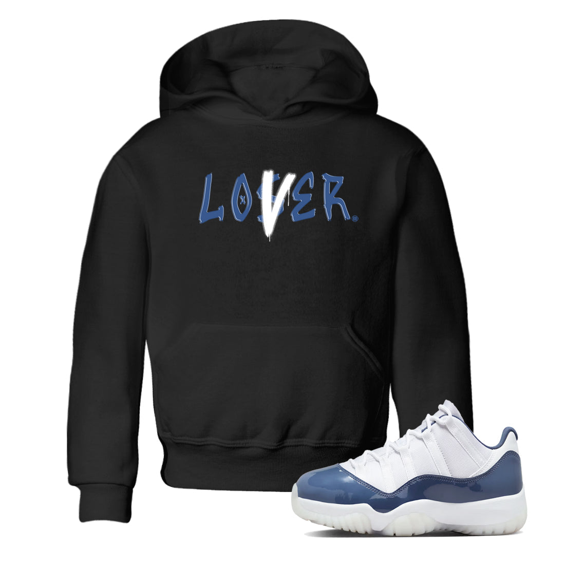Loser Lover snkmatch Tees Kids - Air Jordan 11 Diffused Blue