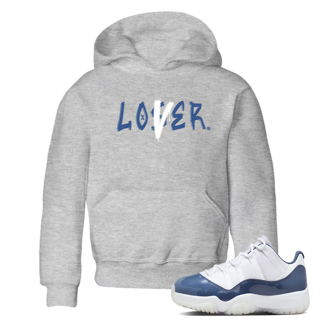 Loser Lover snkmatch Tees Kids - Air Jordan 11 Diffused Blue