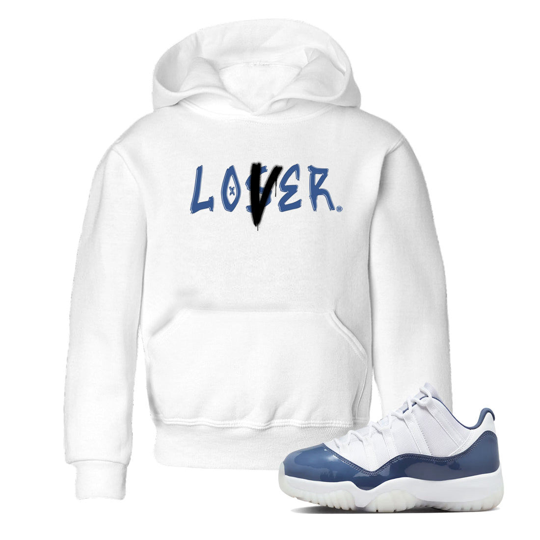 Loser Lover snkmatch Tees Kids - Air Jordan 11 Diffused Blue