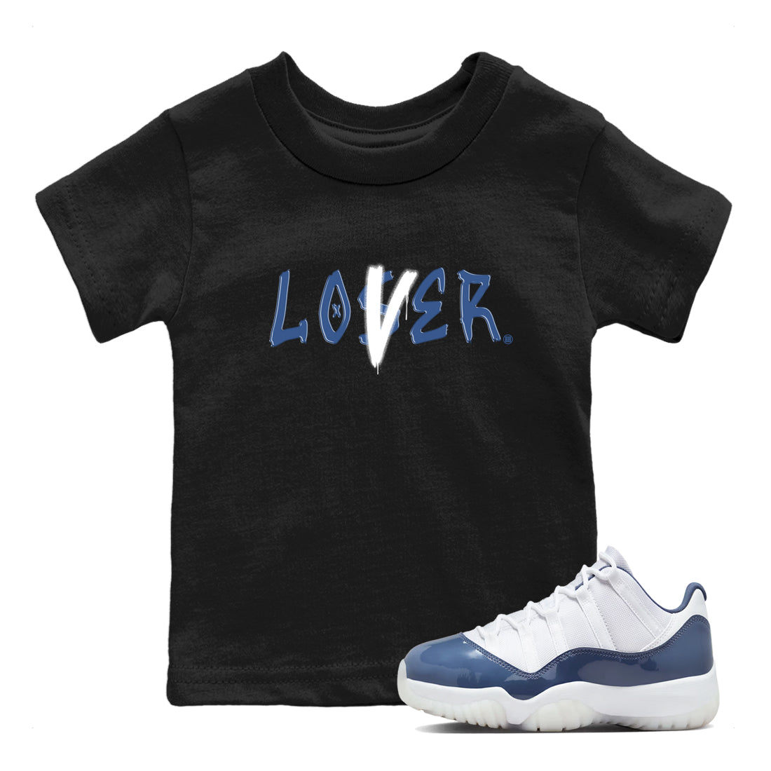 Loser Lover snkmatch Tees Kids - Air Jordan 11 Diffused Blue