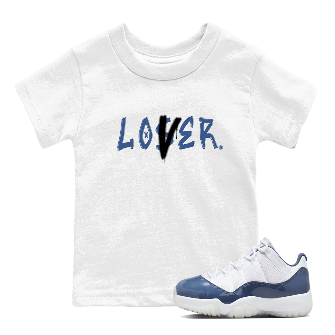 Loser Lover snkmatch Tees Kids - Air Jordan 11 Diffused Blue