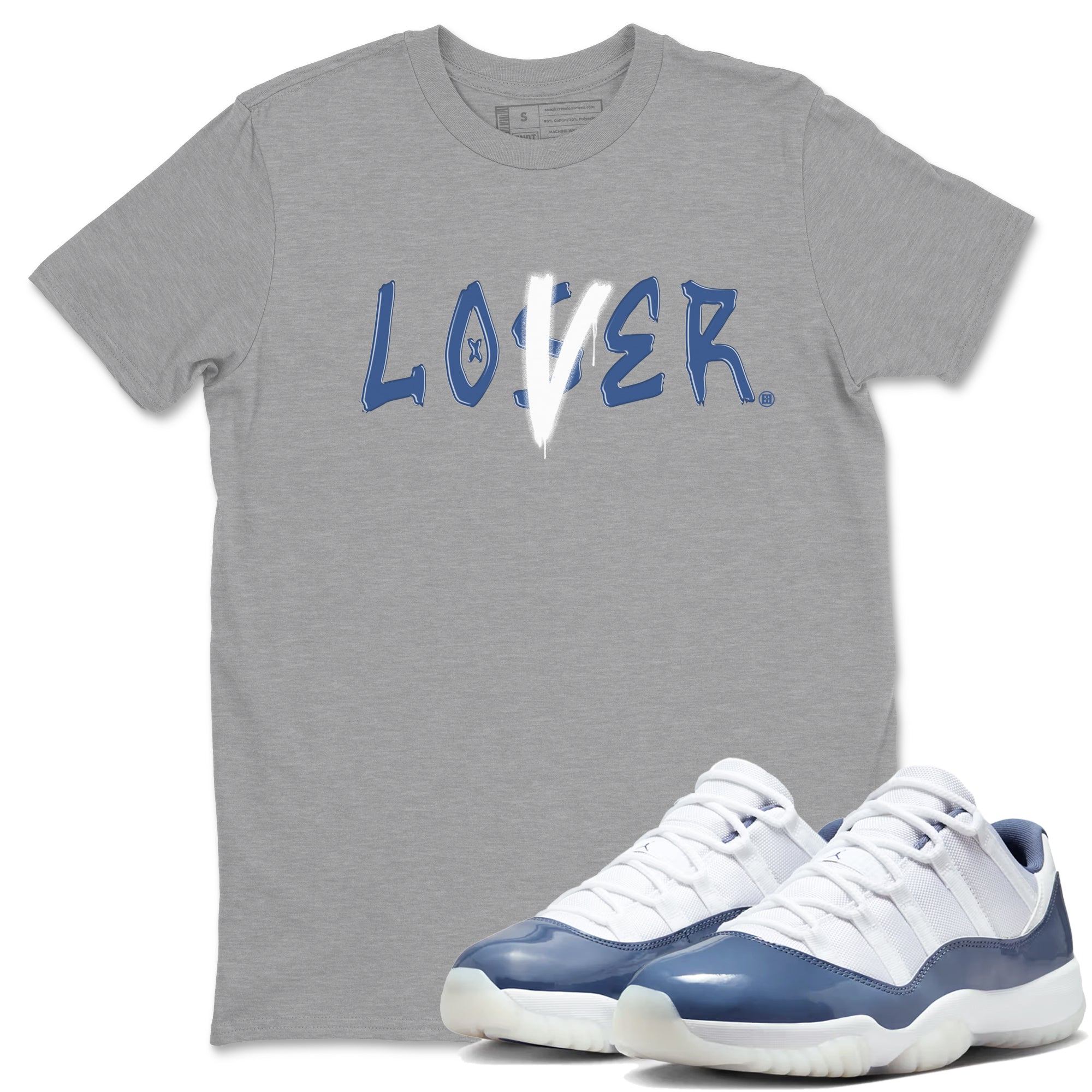 Loser Lover snkmatch Tees - Air Jordan 11 Diffused Blue