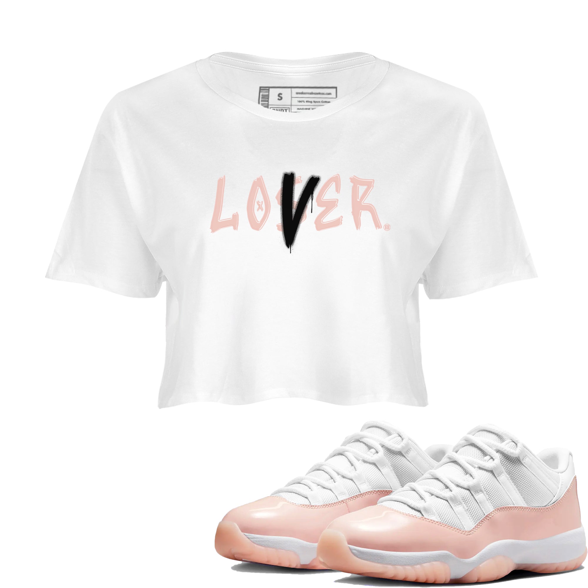 Loser Lover snkmatch Women's Top - Air Jordan 11 Legend Pink