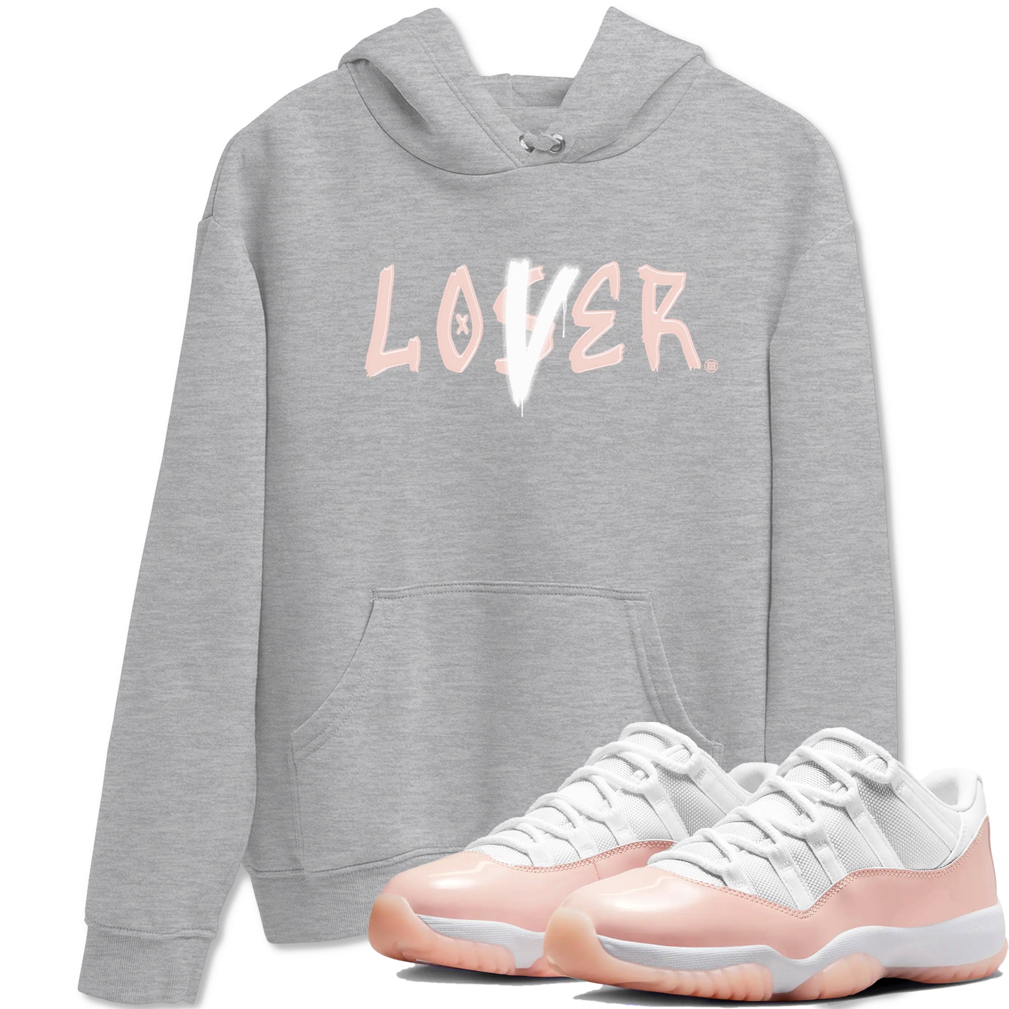 Loser Lover snkmatch Tees - Air Jordan 11 Legend Pink