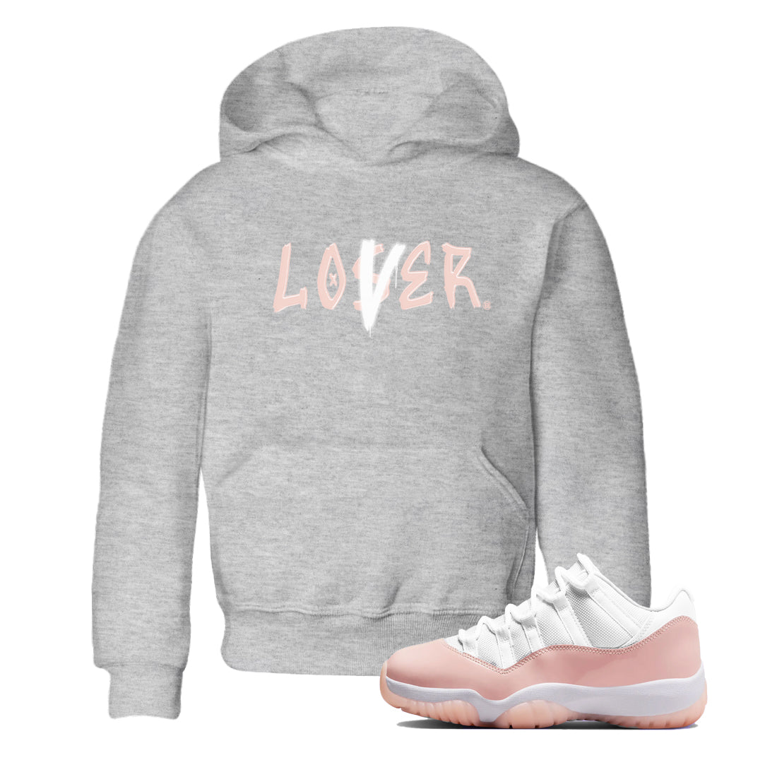 Loser Lover snkmatch Tees Kids - Air Jordan 11 Legend Pink