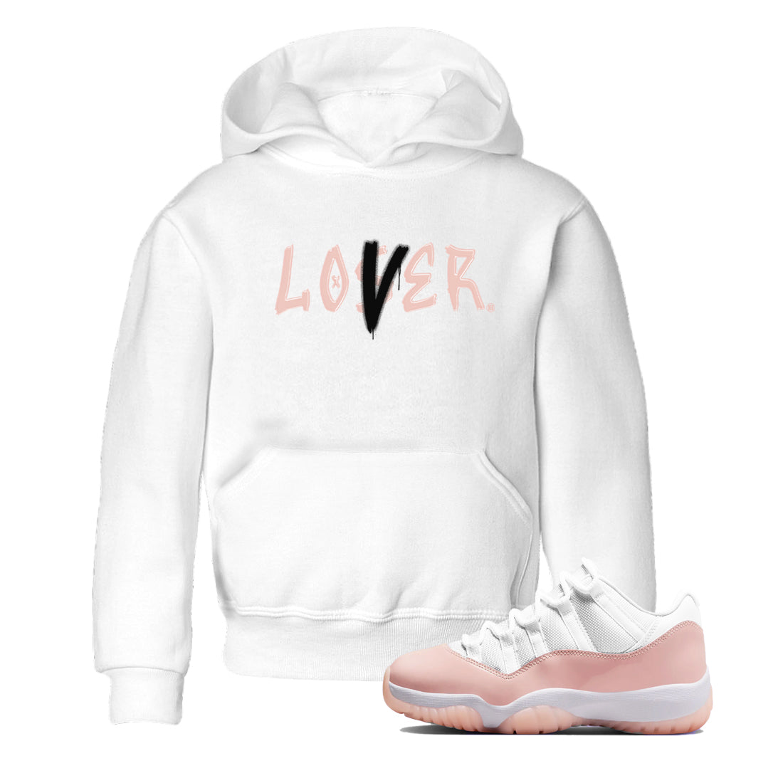 Loser Lover snkmatch Tees Kids - Air Jordan 11 Legend Pink