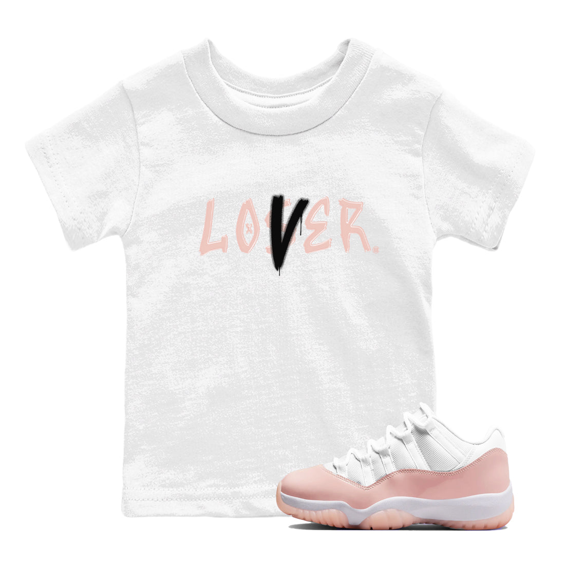 Loser Lover snkmatch Tees Kids - Air Jordan 11 Legend Pink