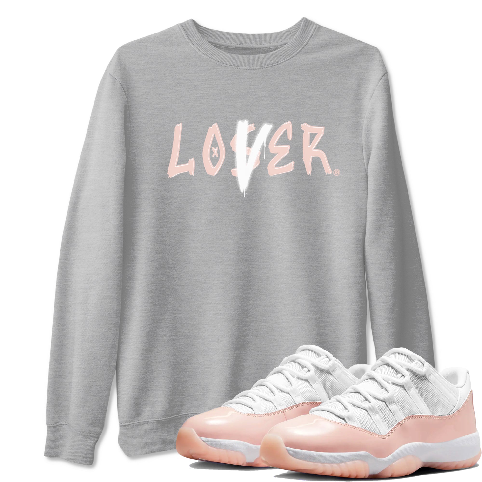 Loser Lover snkmatch Tees - Air Jordan 11 Legend Pink