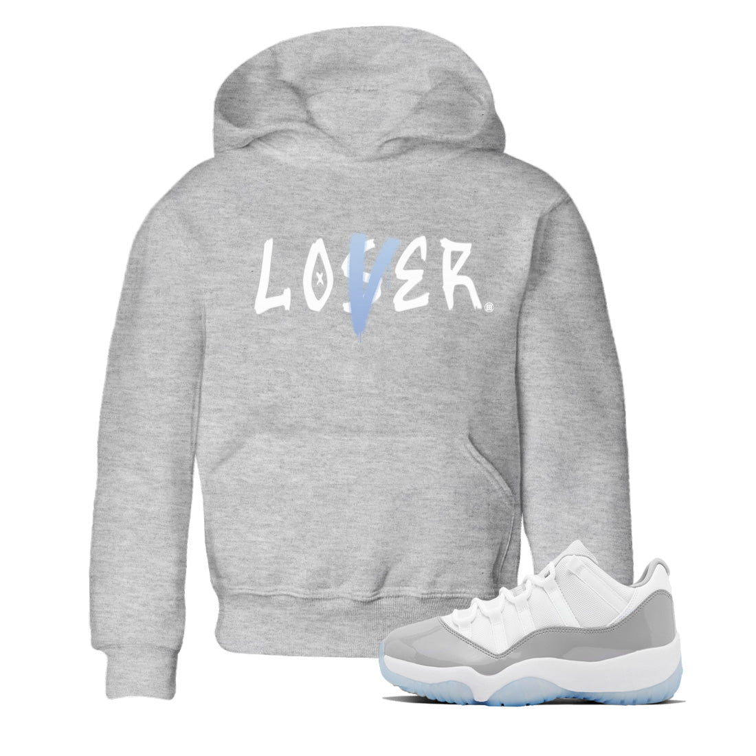 Loser Lover Kids Tops - Air Jordan 11 White Cement