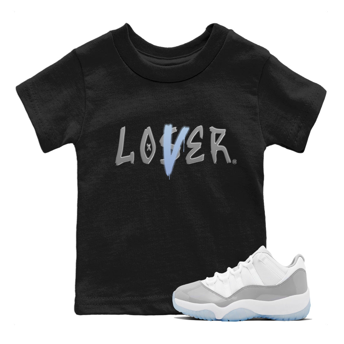 Loser Lover Kids Tops - Air Jordan 11 White Cement