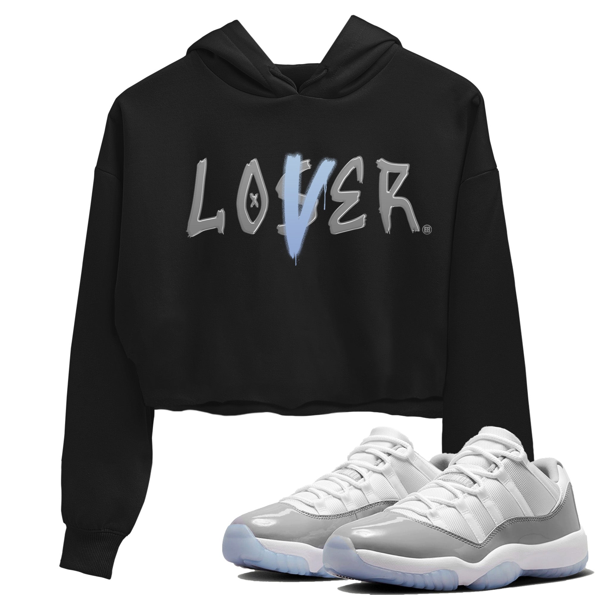 Loser Lover Women's Tops - Air Jordan 11 White Cement