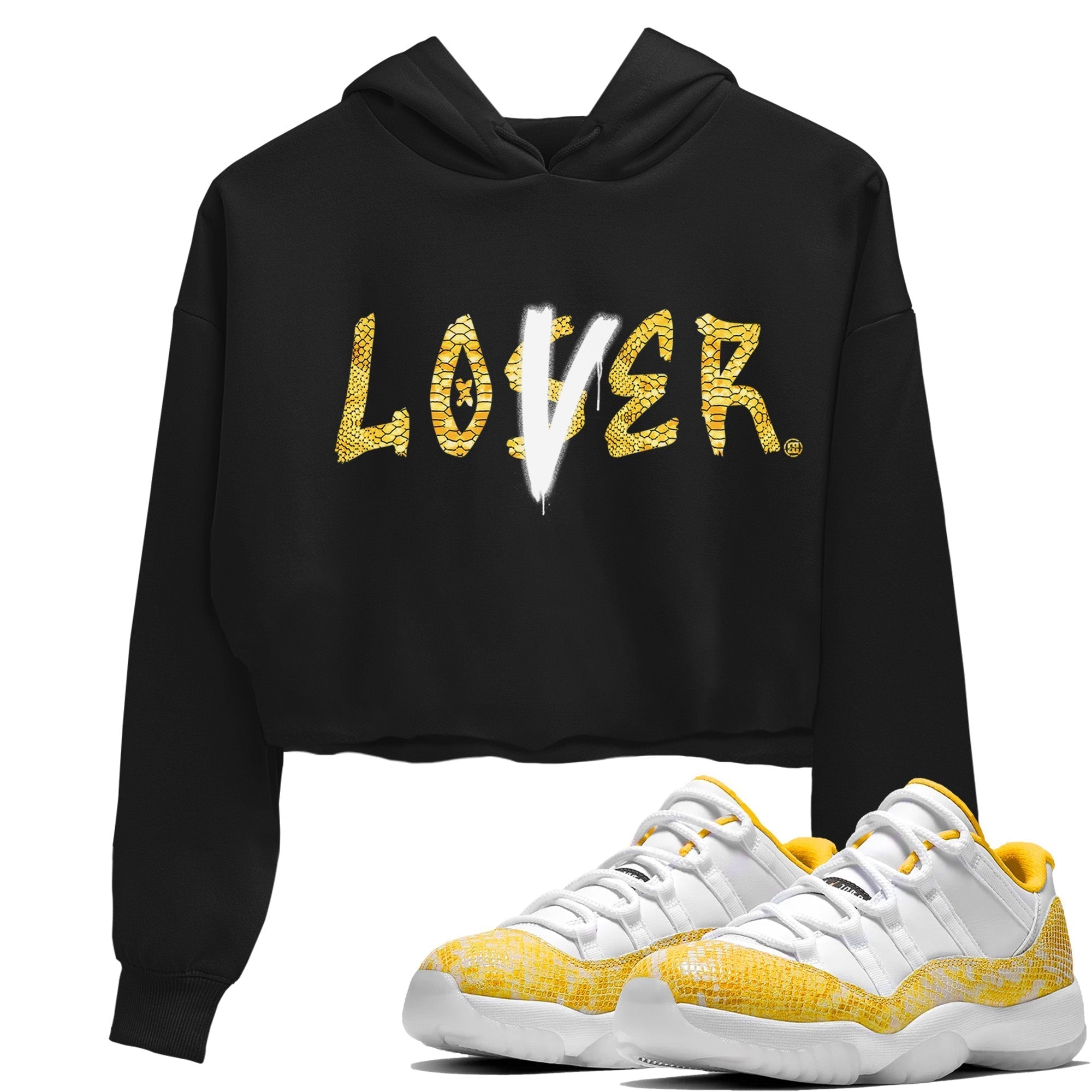 Loser Lover Women's Tops - Air Jordan 11 Yellow Python