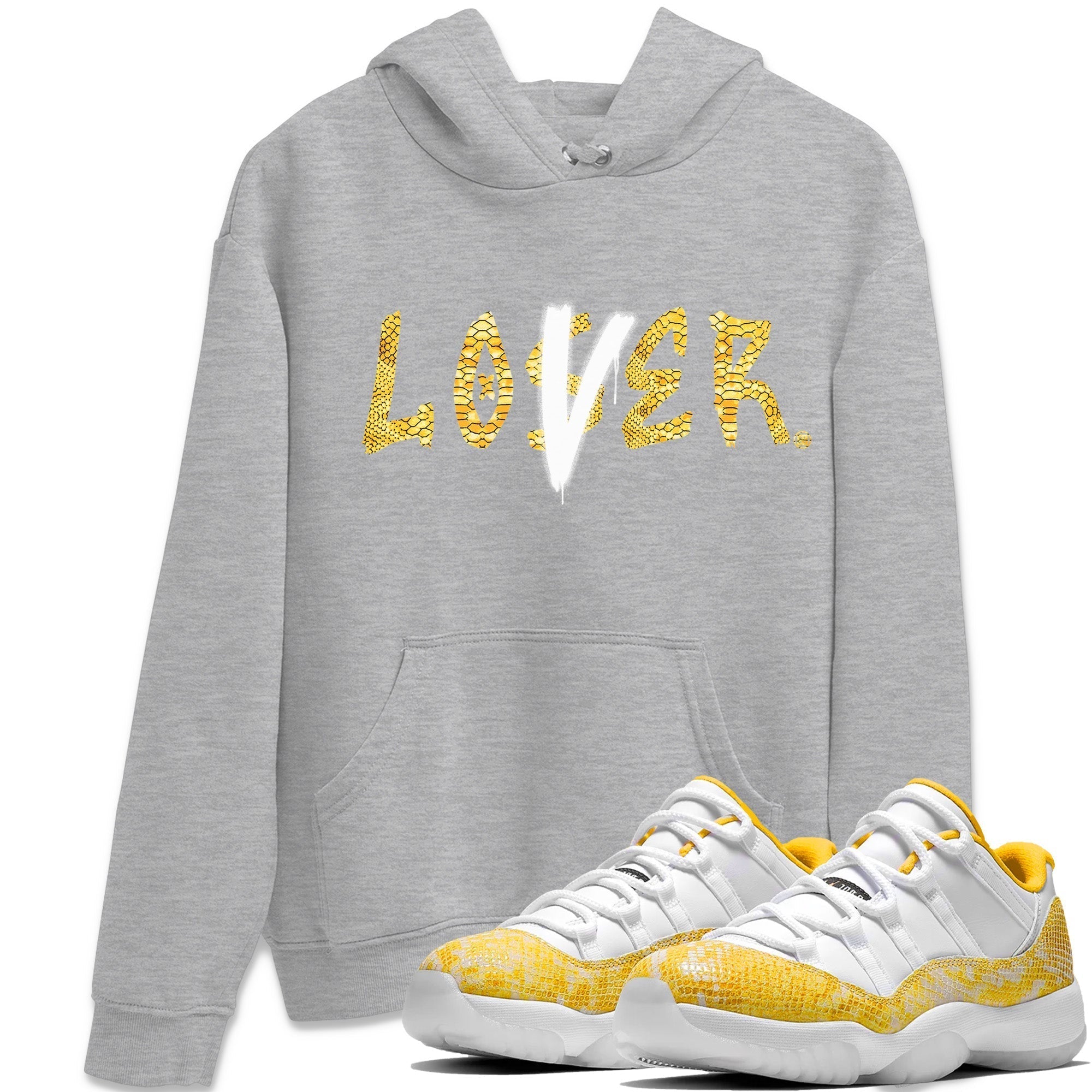 Loser Lover Unisex Tops - Air Jordan 11 Yellow Python