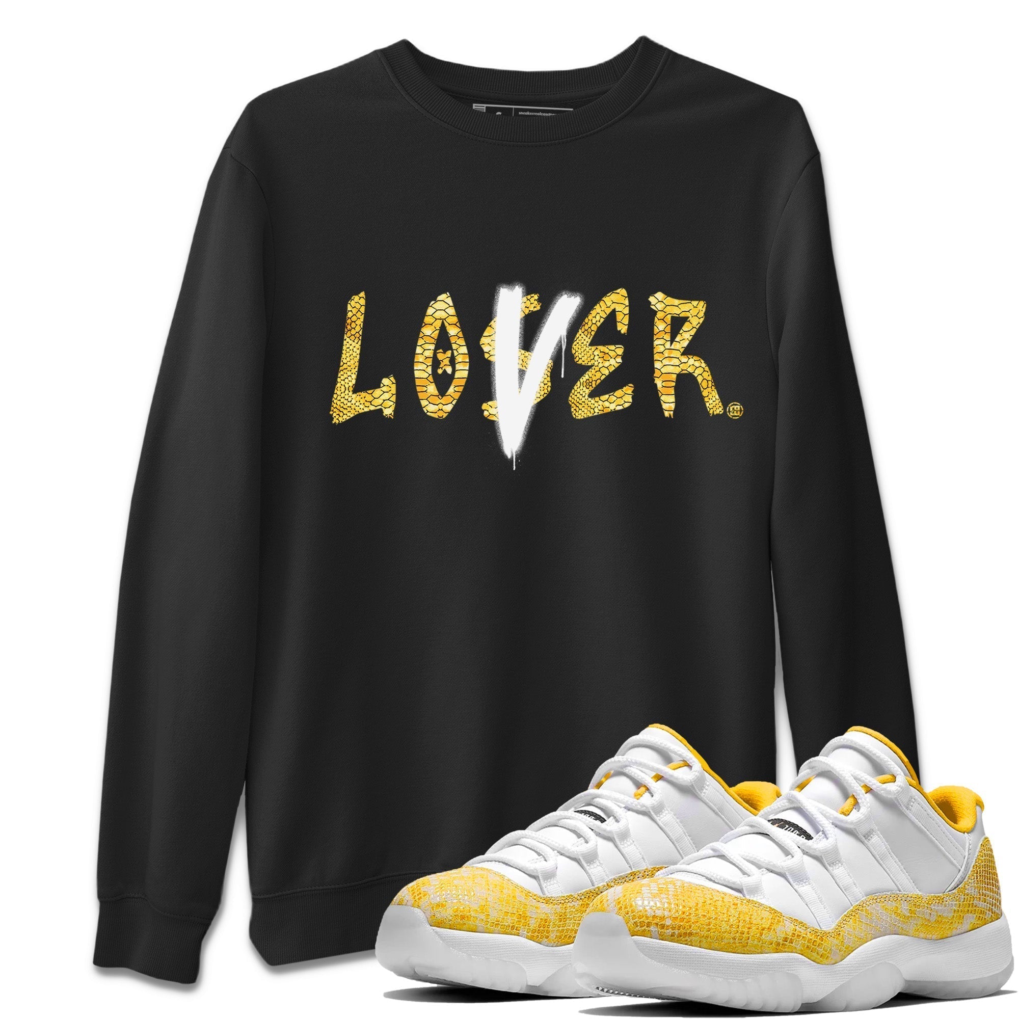 Loser Lover Unisex Tops - Air Jordan 11 Yellow Python