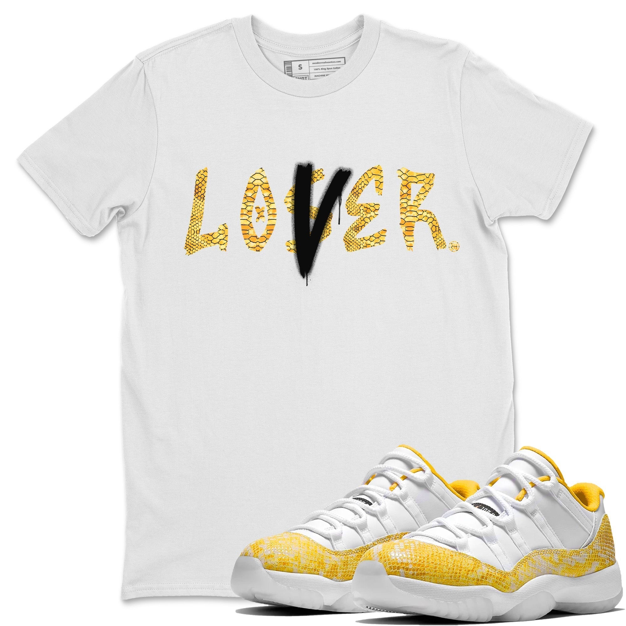 Loser Lover Unisex Tops - Air Jordan 11 Yellow Python
