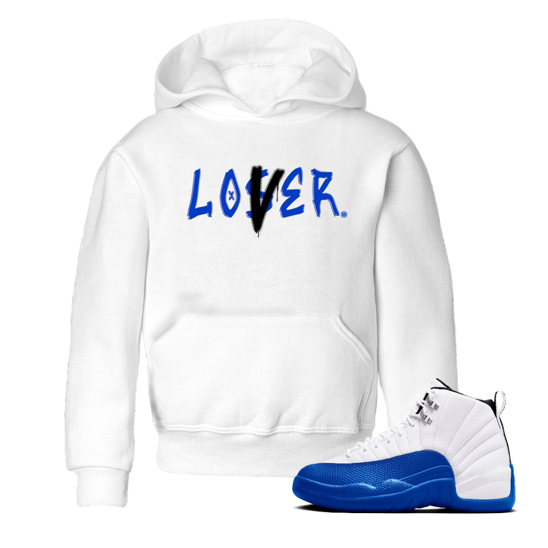 Loser Lover snkmatch Tees Kids - Air Jordan 12 Blueberry