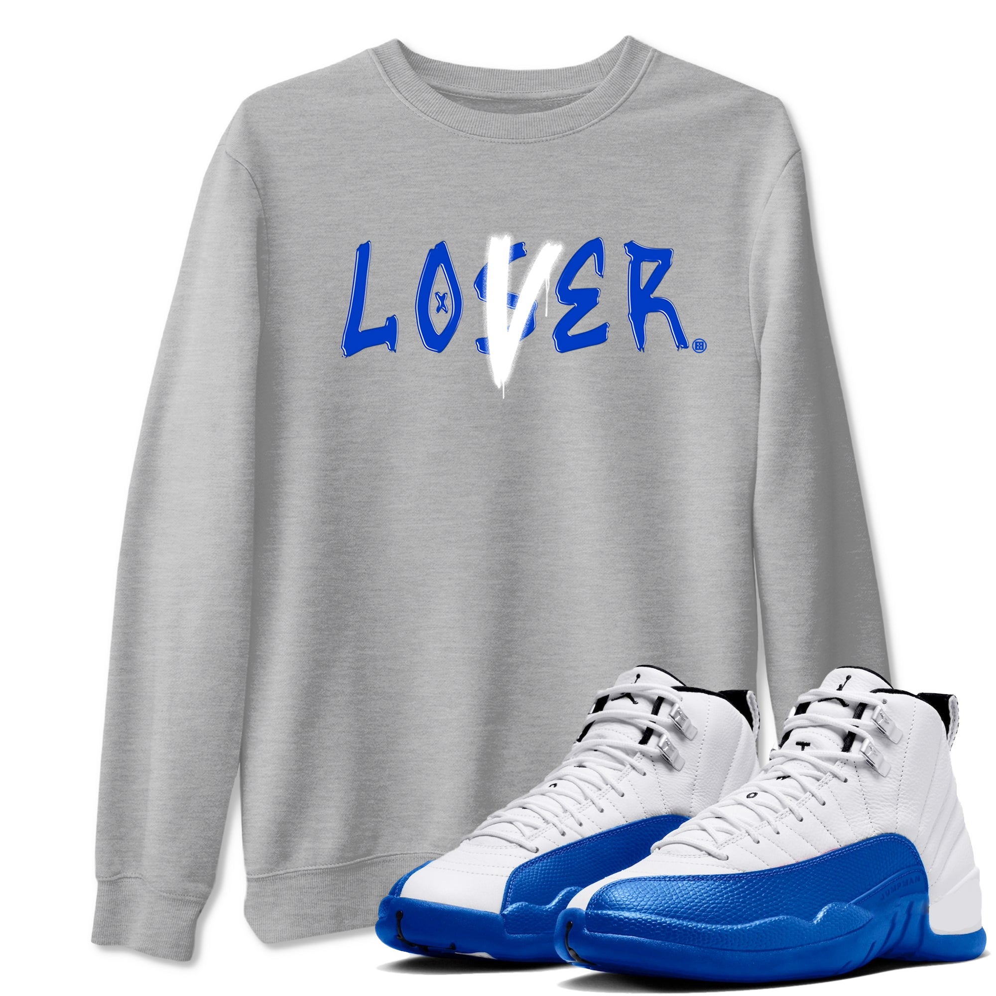 Loser Lover snkmatch Tees - Air Jordan 12 Blueberry