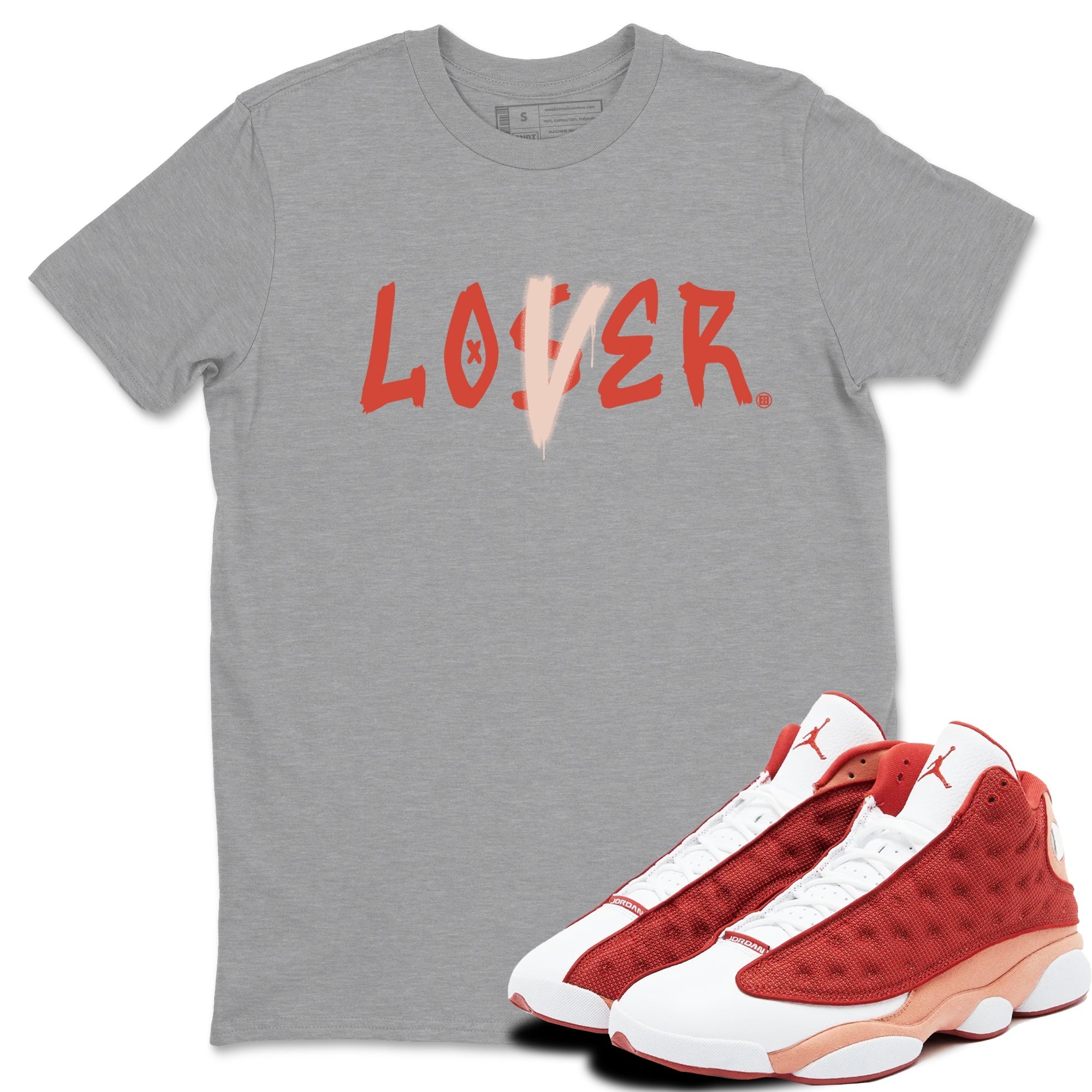 Loser Lover snkmatch Tees - Air Jordan 13 Dune Red