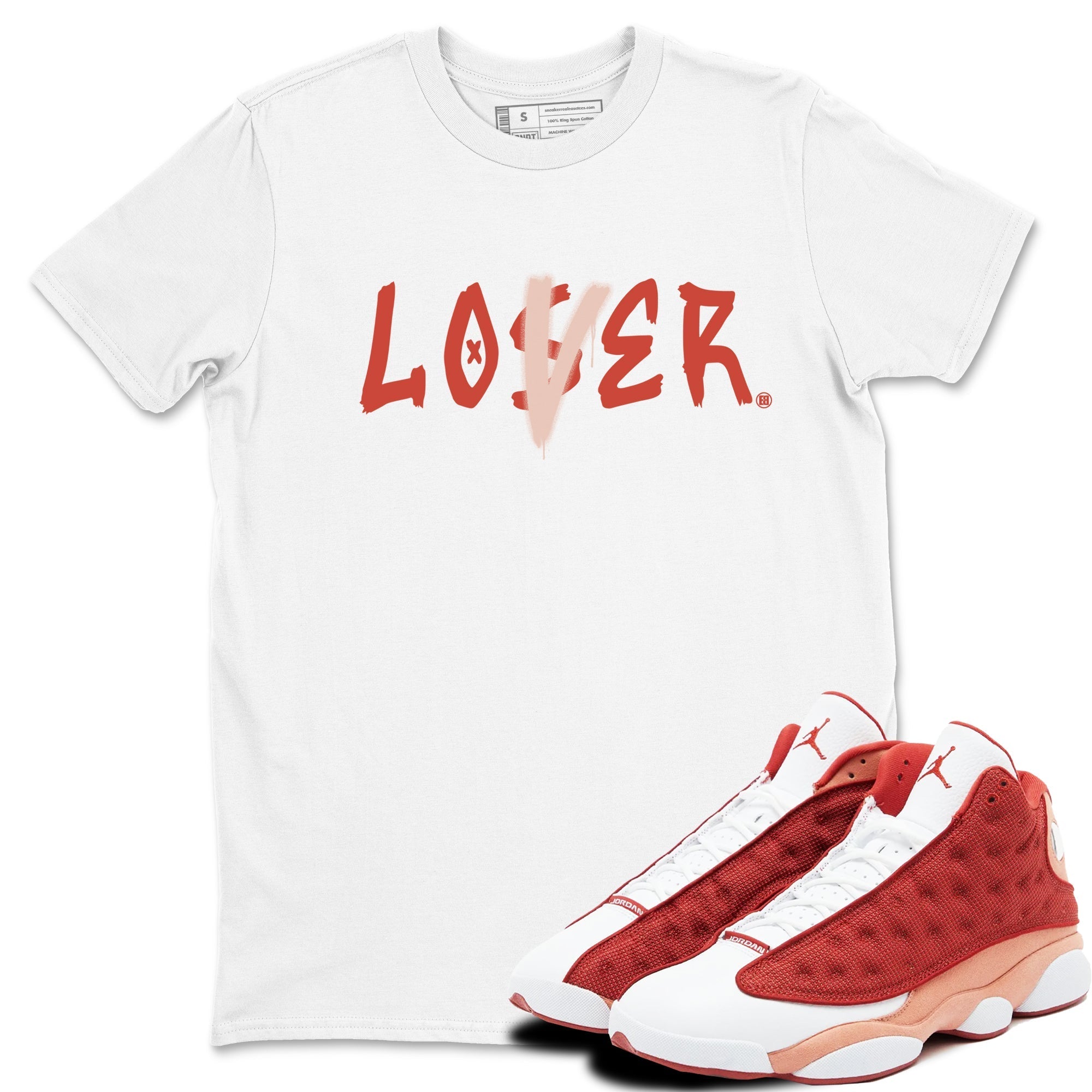 Loser Lover snkmatch Tees - Air Jordan 13 Dune Red