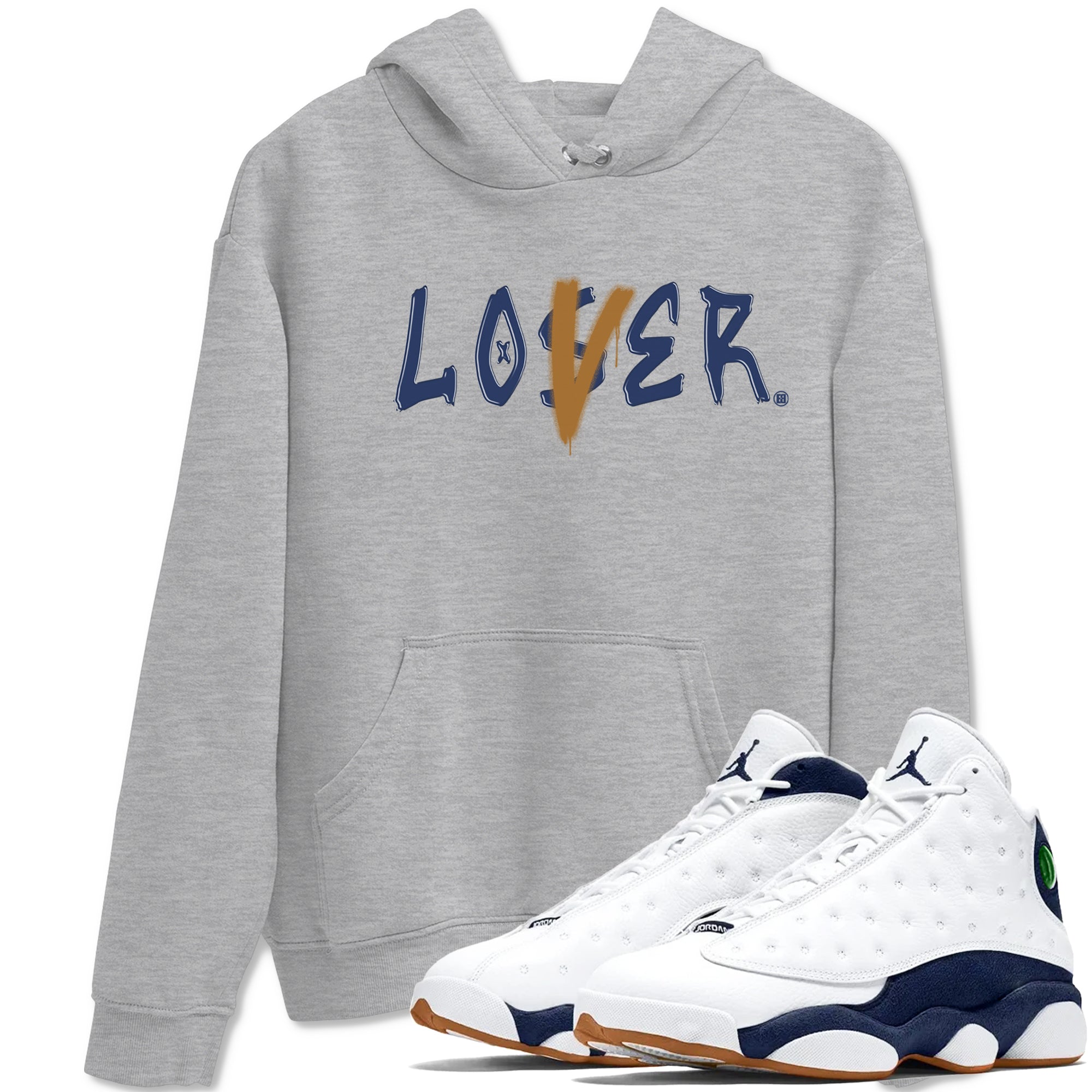 Loser Lover snkmatch Tees - Air Jordan 13 Midnight Navy