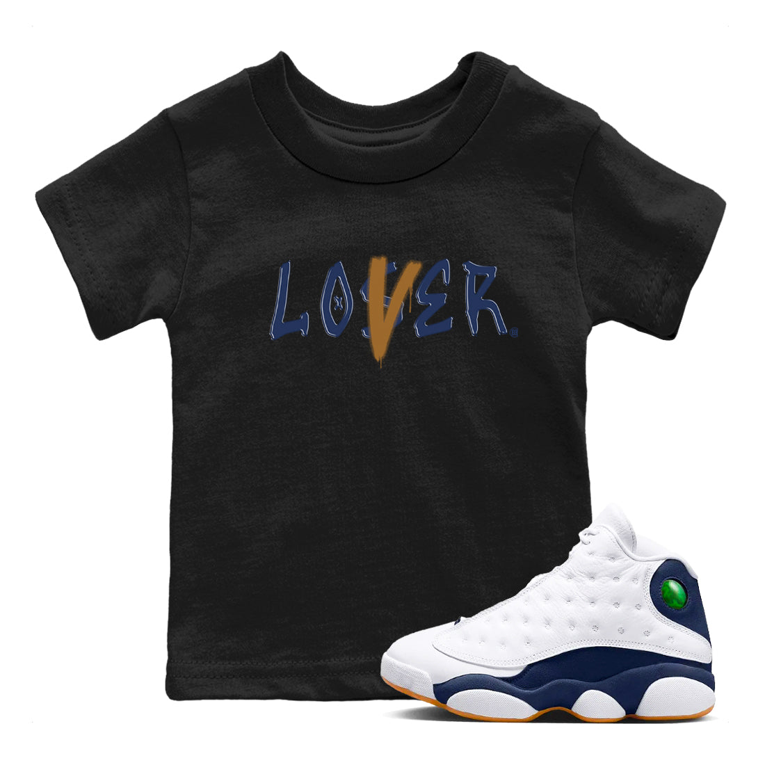 Loser Lover snkmatch Tees Kids - Air Jordan 13 Midnight Navy