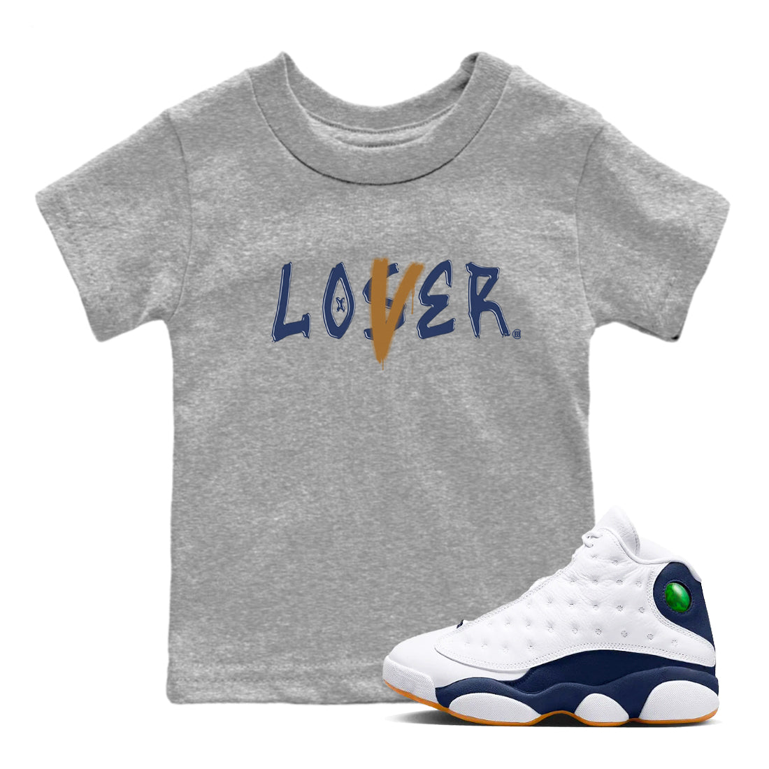 Loser Lover snkmatch Tees Kids - Air Jordan 13 Midnight Navy